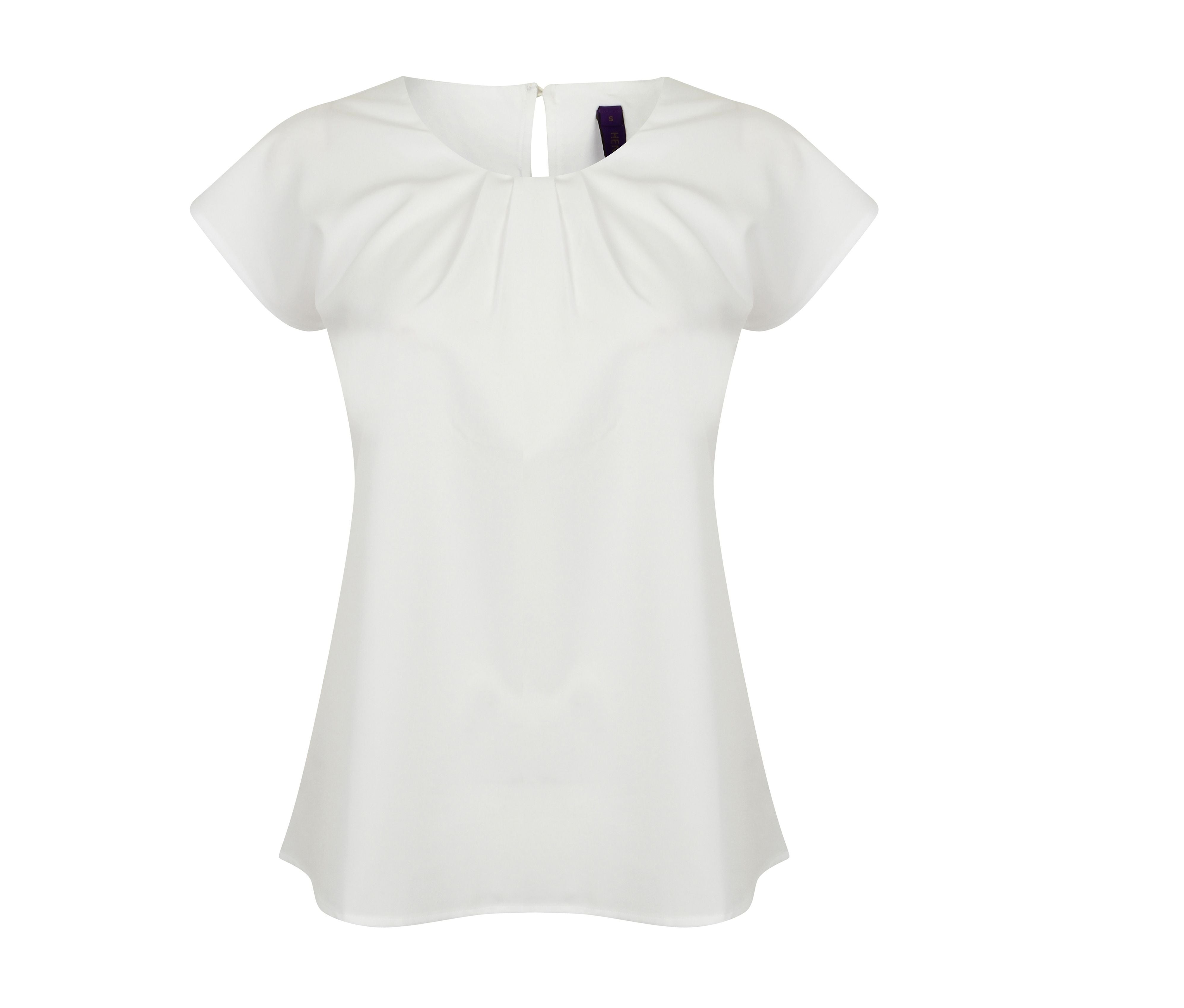 Blouse Femme Manches Courtes - White