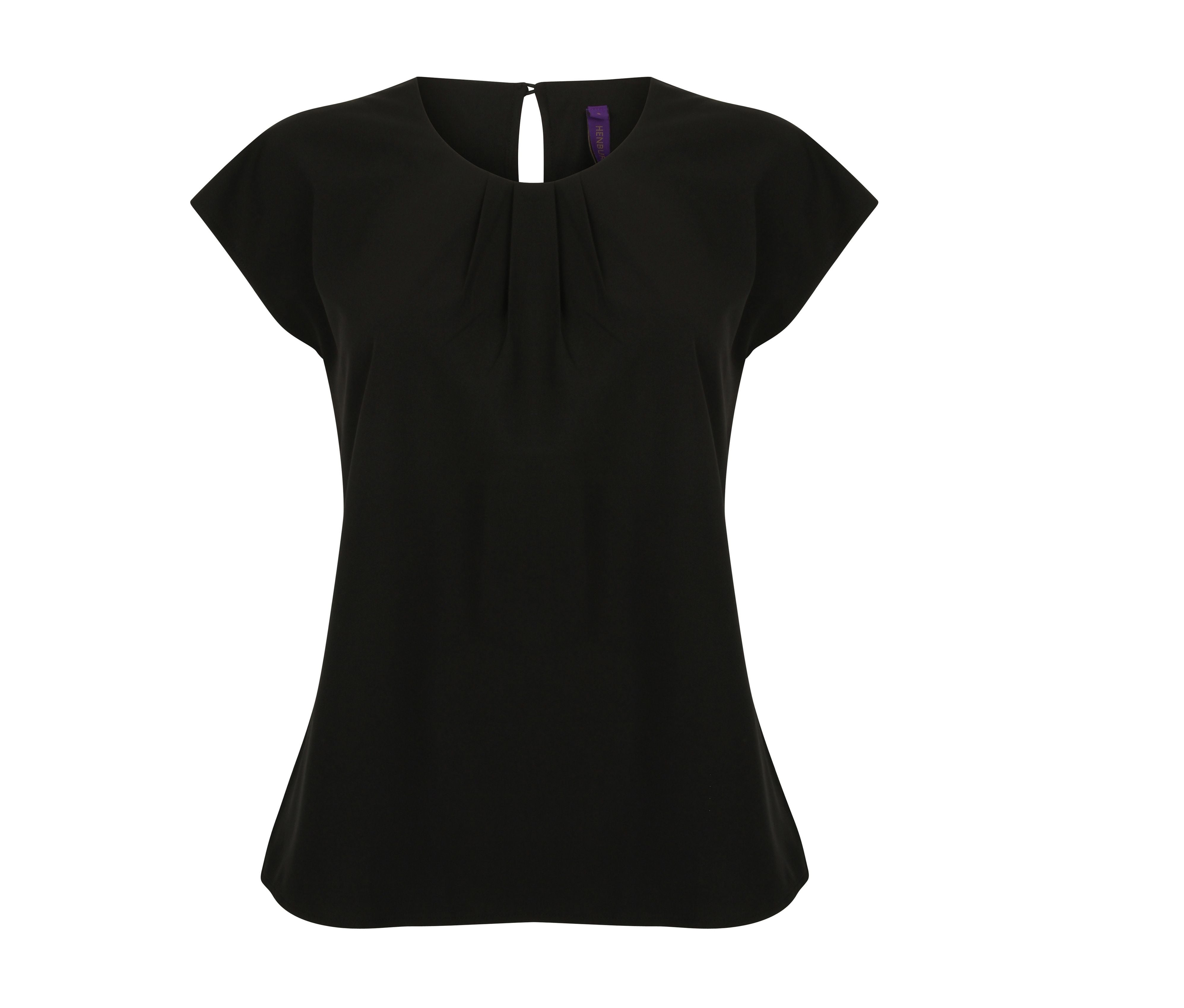 Blouse Femme Manches Courtes - Black