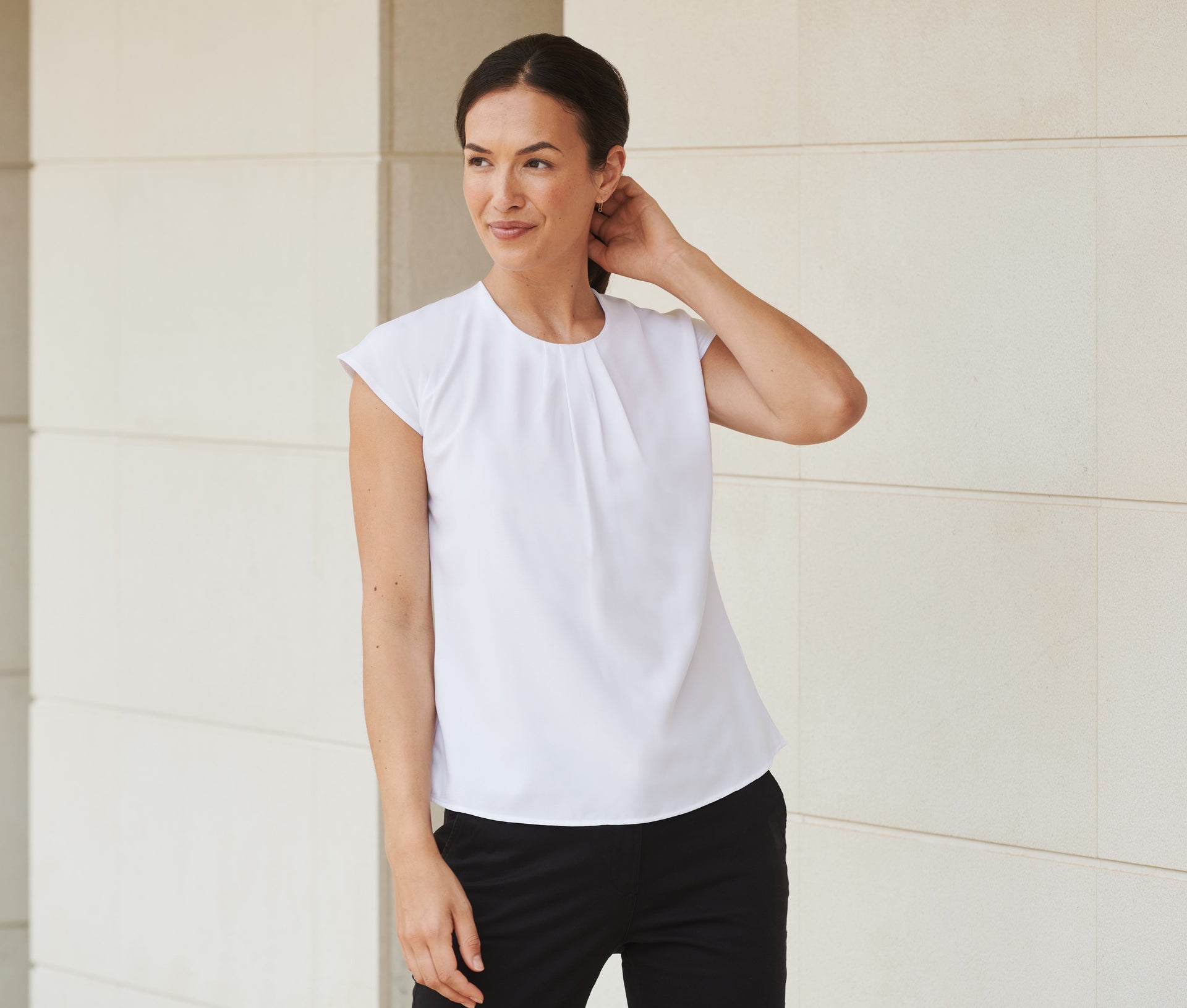 Blouse femme manches courtes