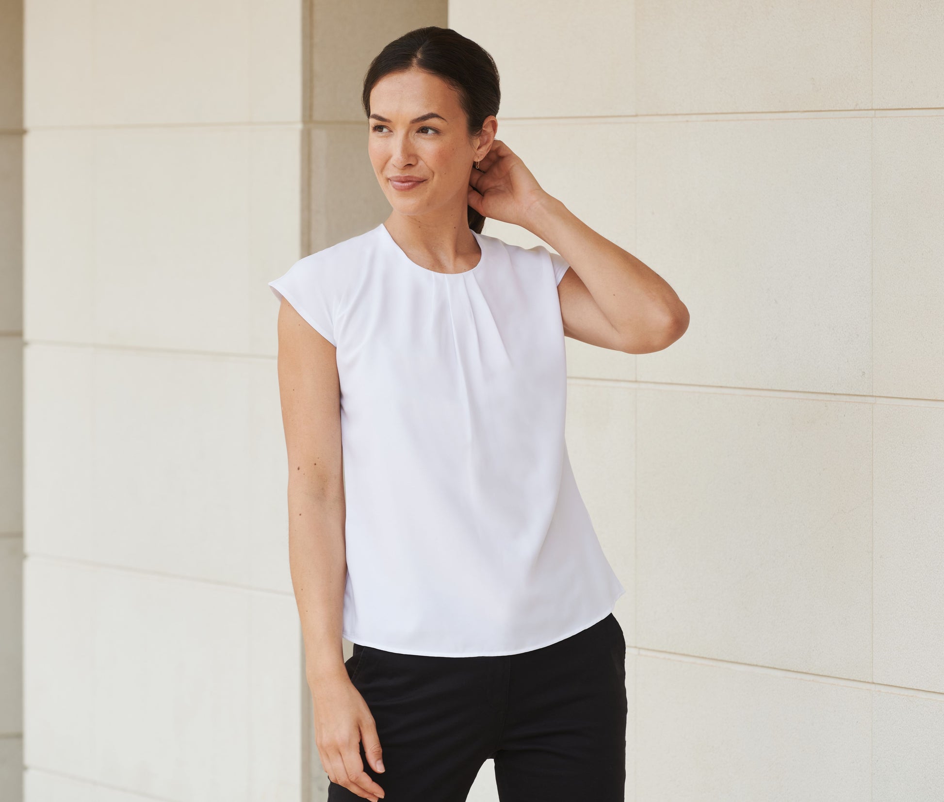 Blouse femme manches courtes