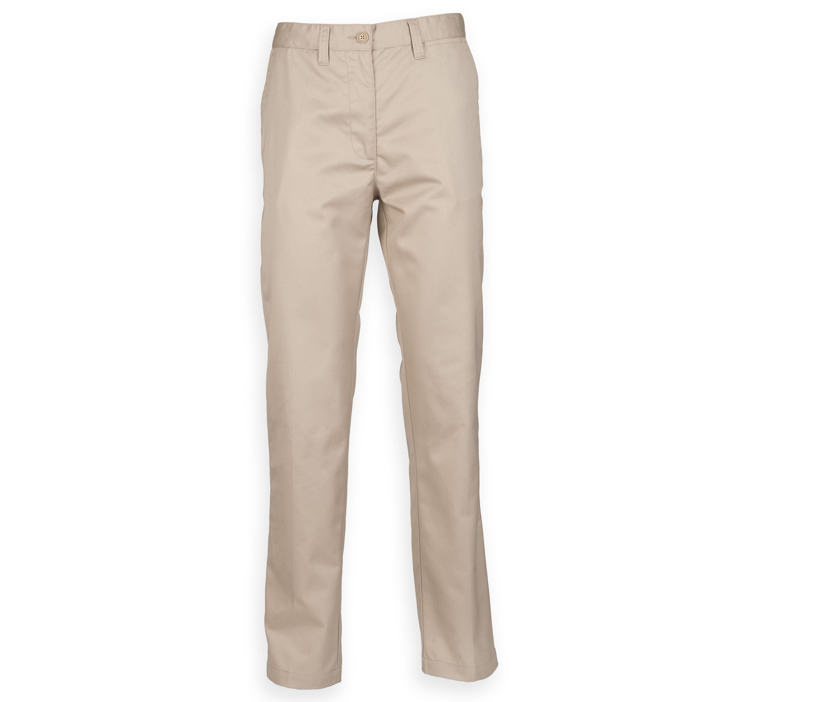 Pantalon Femme Chino Polycoton - Stone