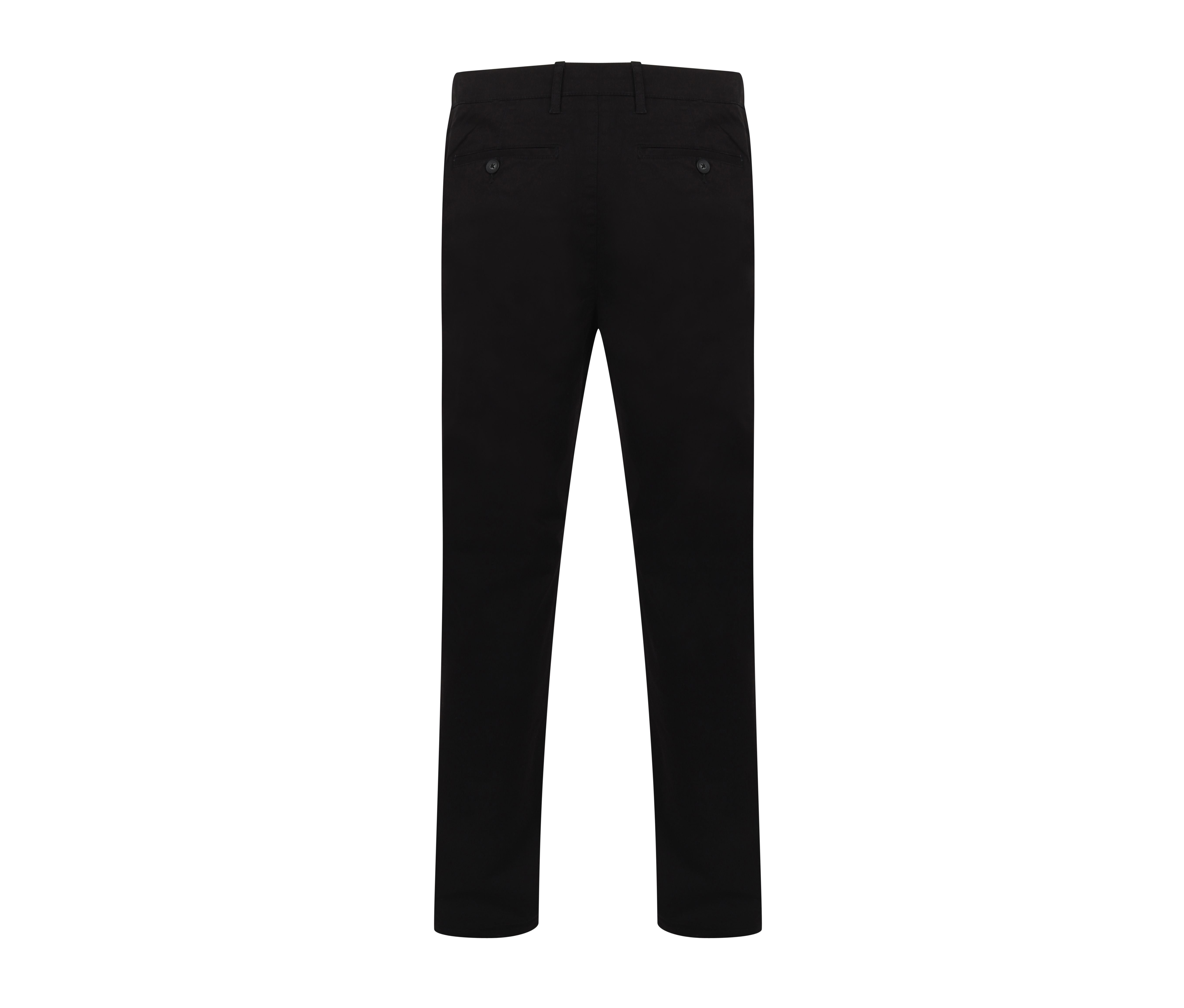 Pantalon Homme Chino Ceinture Ajustable - Black