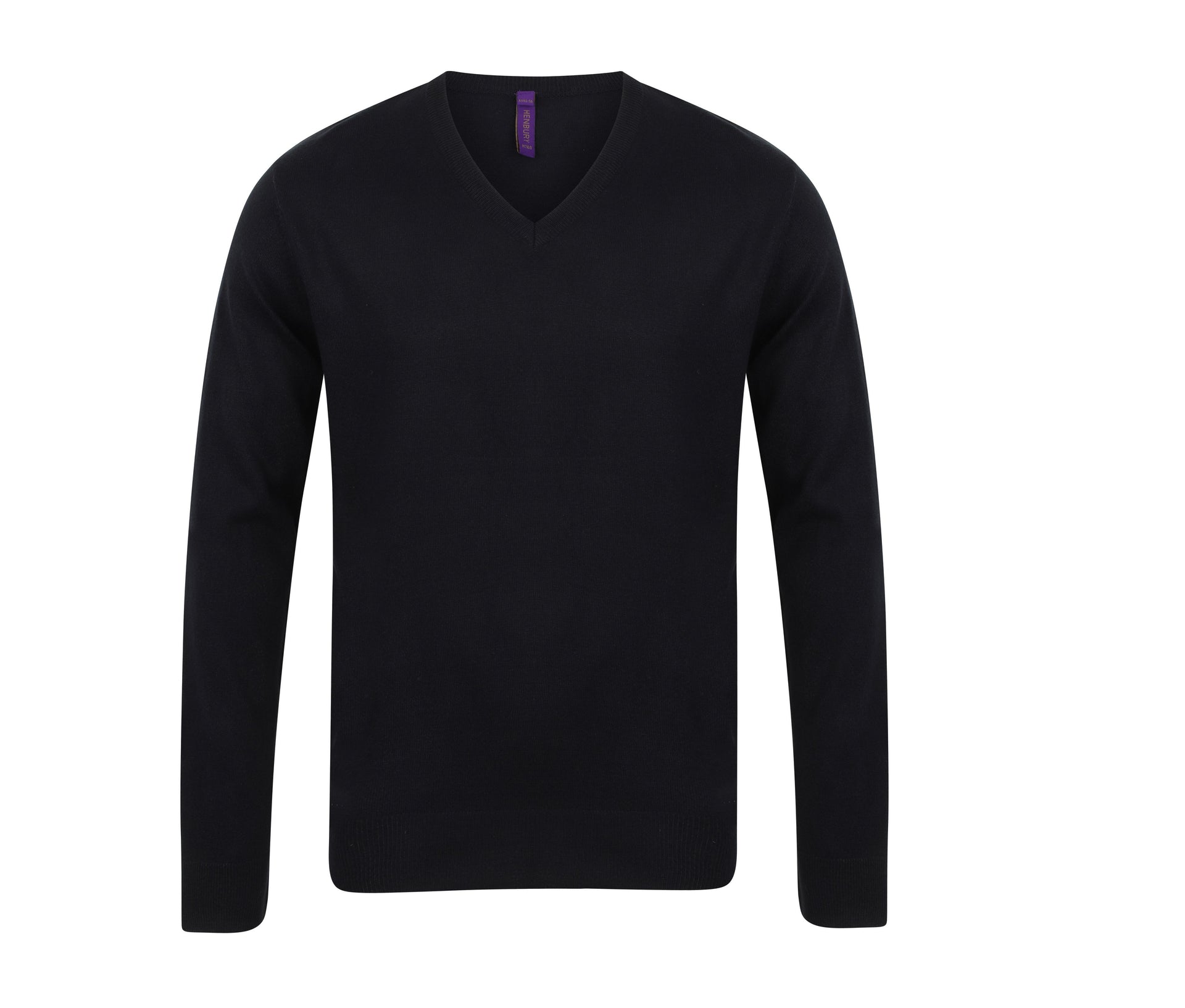 Pull Col V Homme - Black