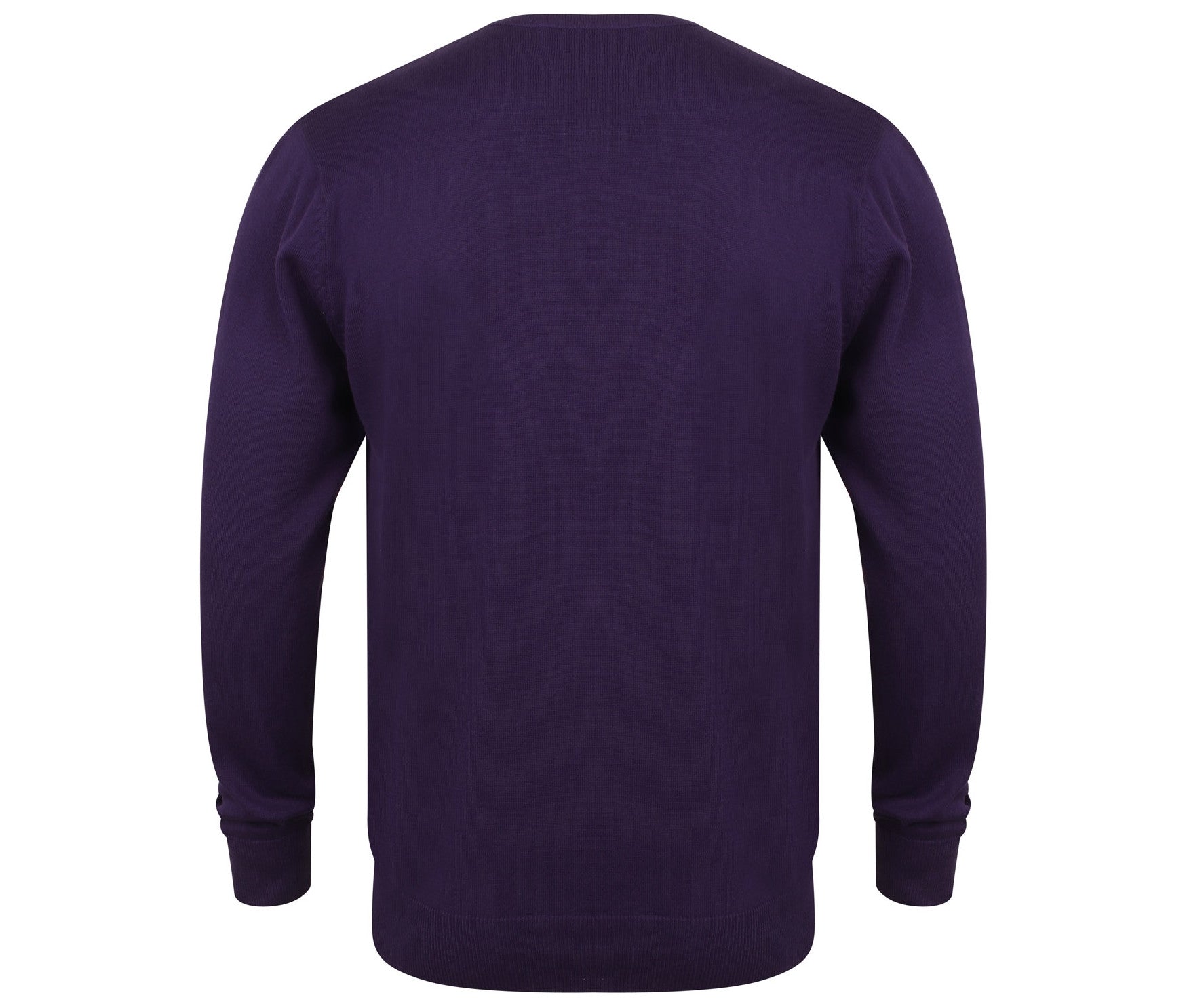 Pull Col V Homme - Purple