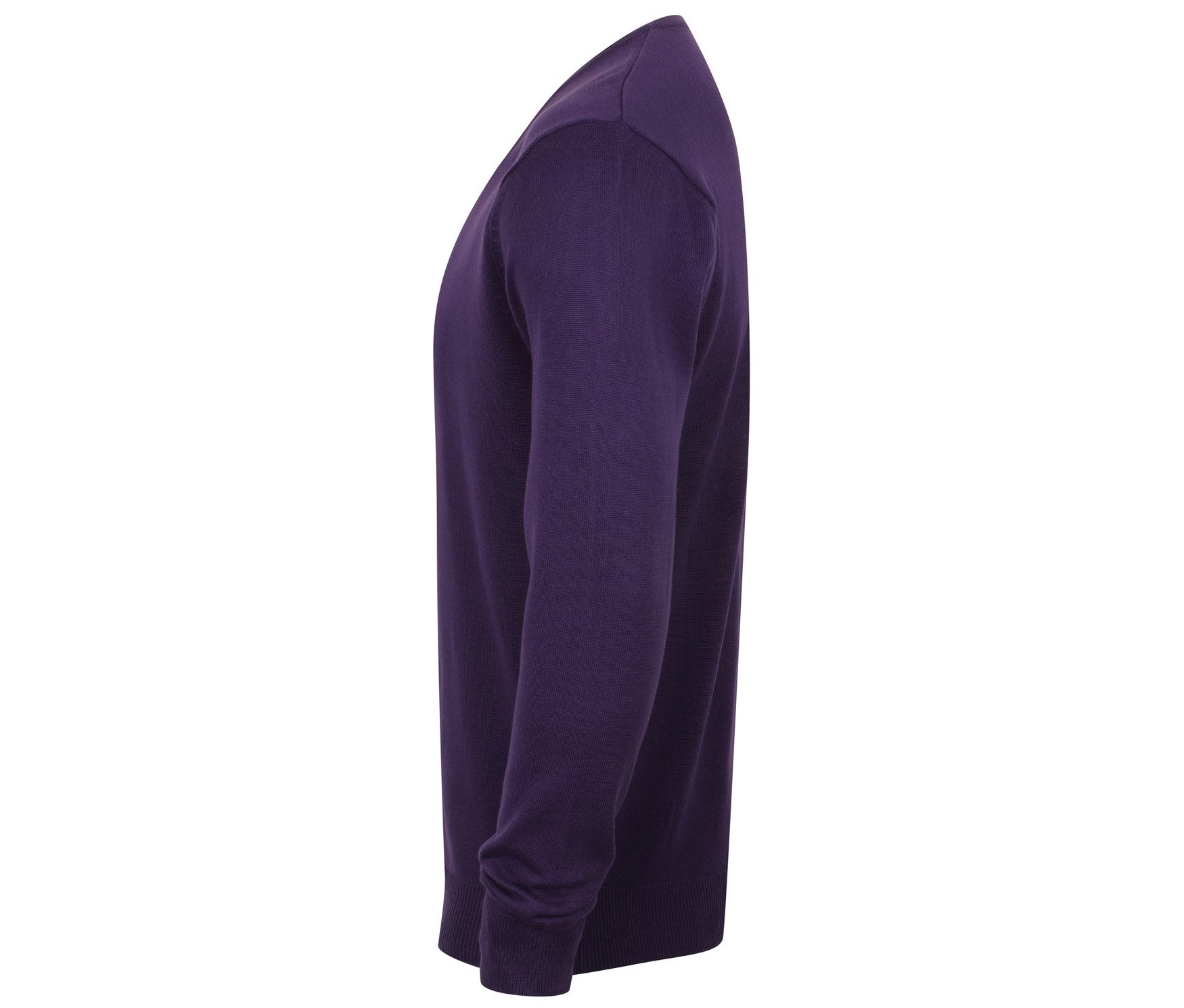 Pull Col V Homme - Purple
