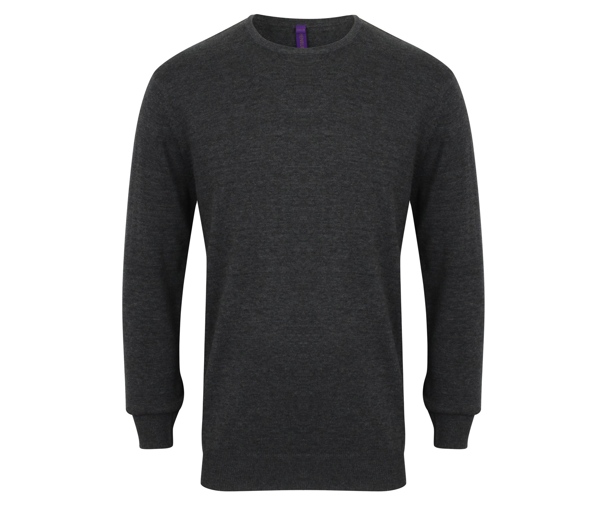 Pull Col Rond Homme - Grey Marl