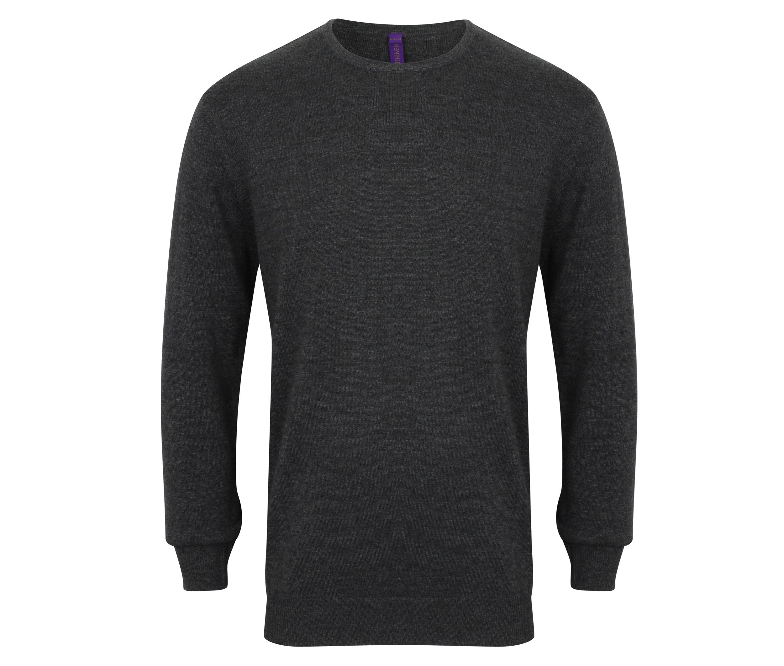 Pull Col Rond Homme - Grey Marl