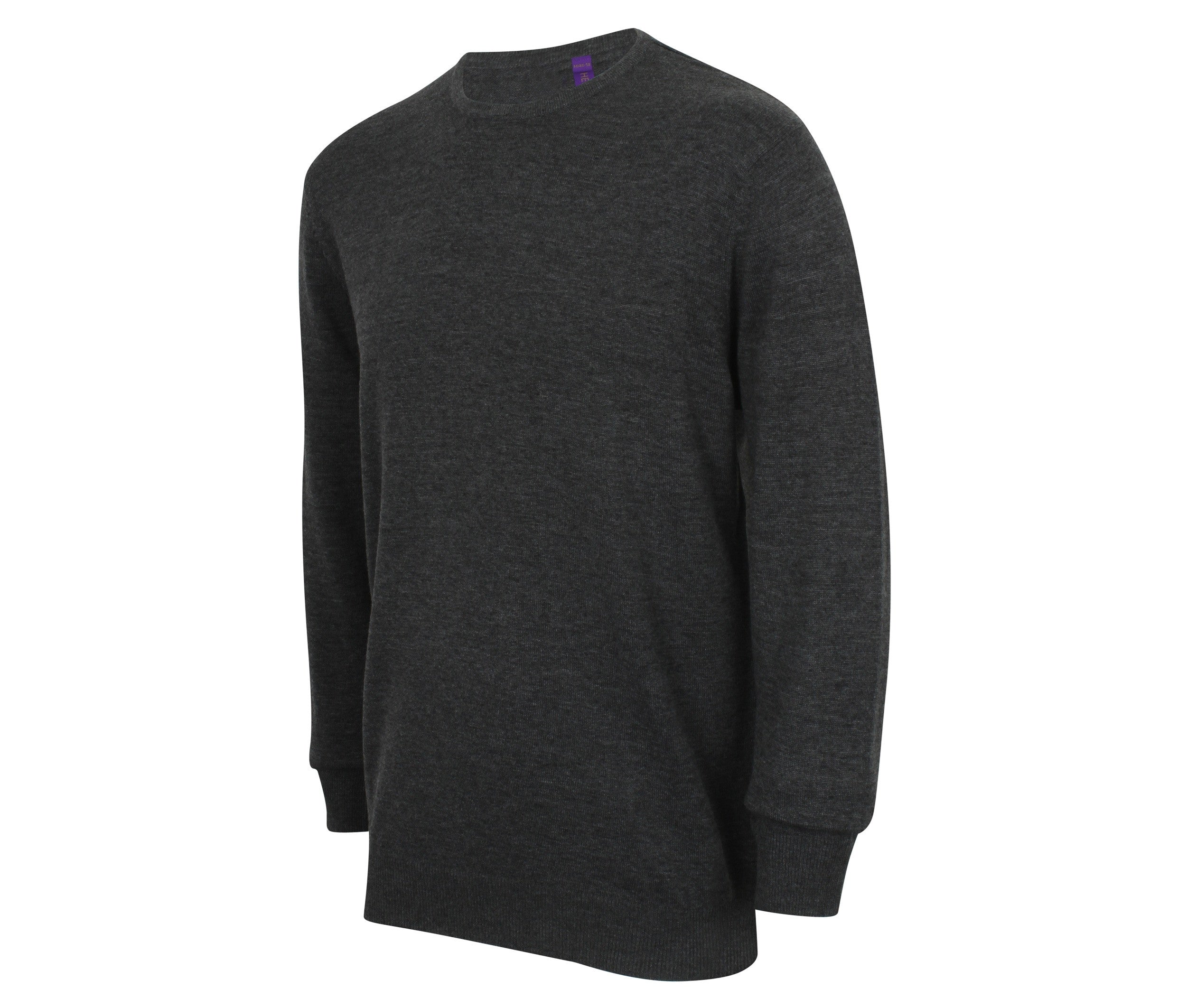 Pull Col Rond Homme - Grey Marl