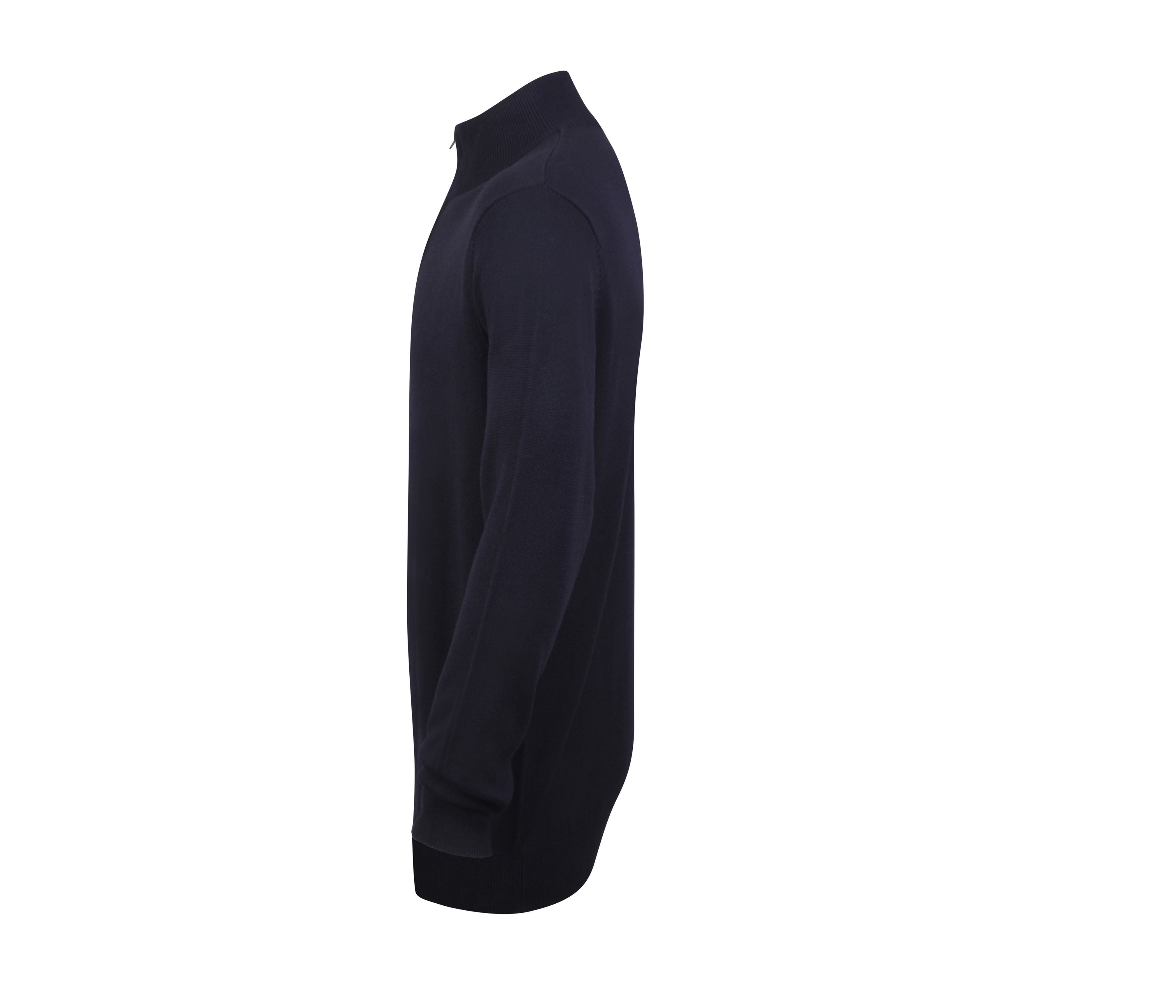 Pull Col Zippé - Navy