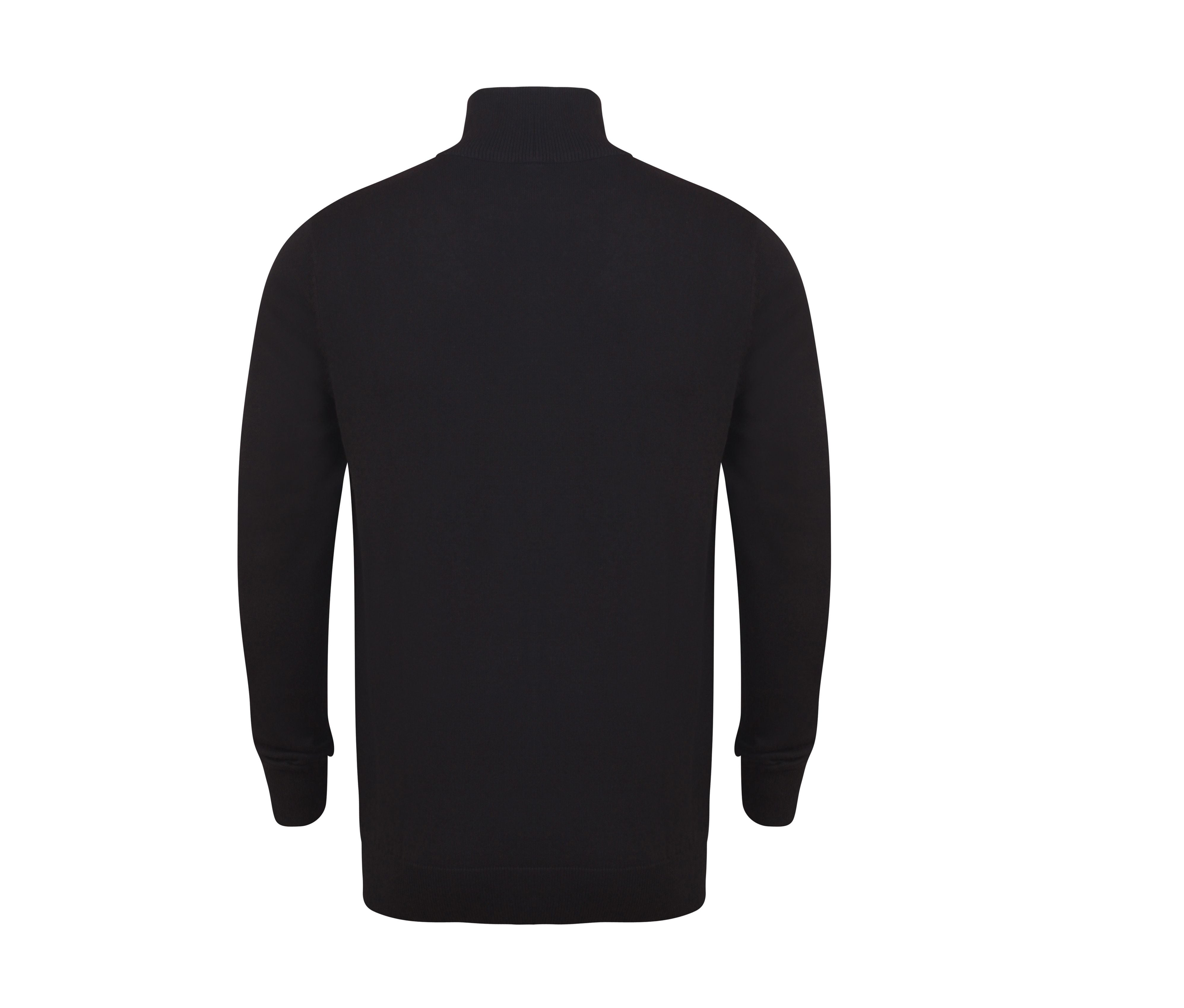 Pull Col Zippé - Black