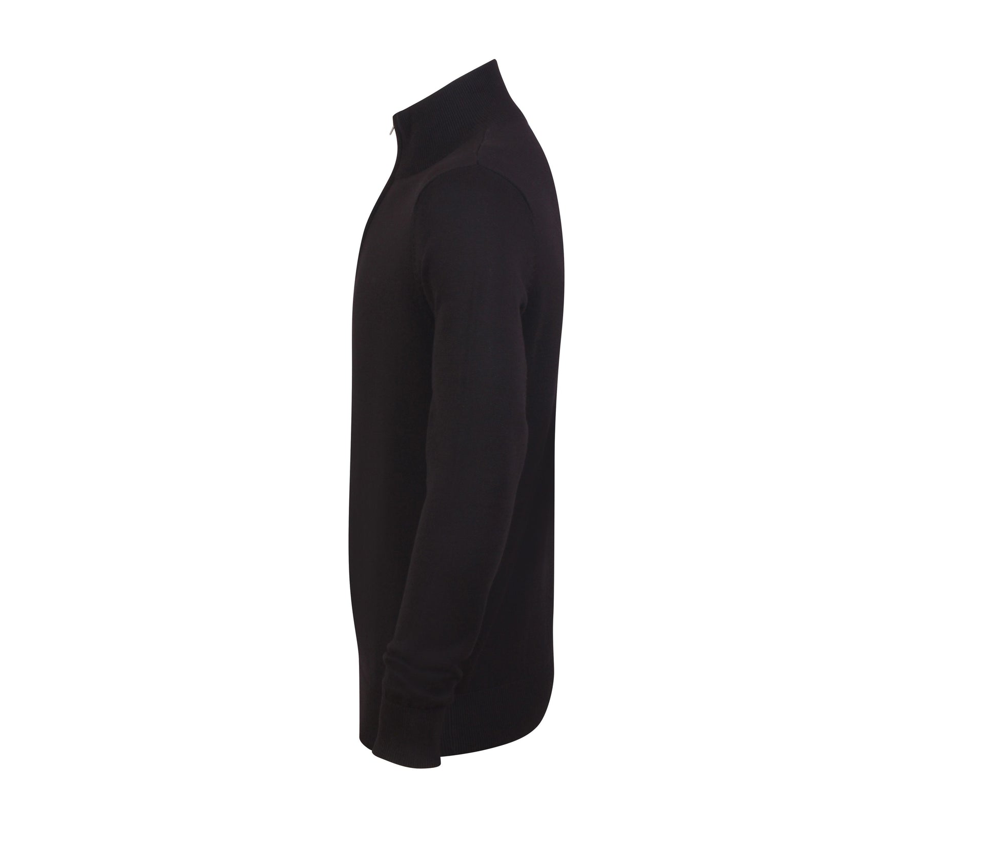 Pull Col Zippé - Black