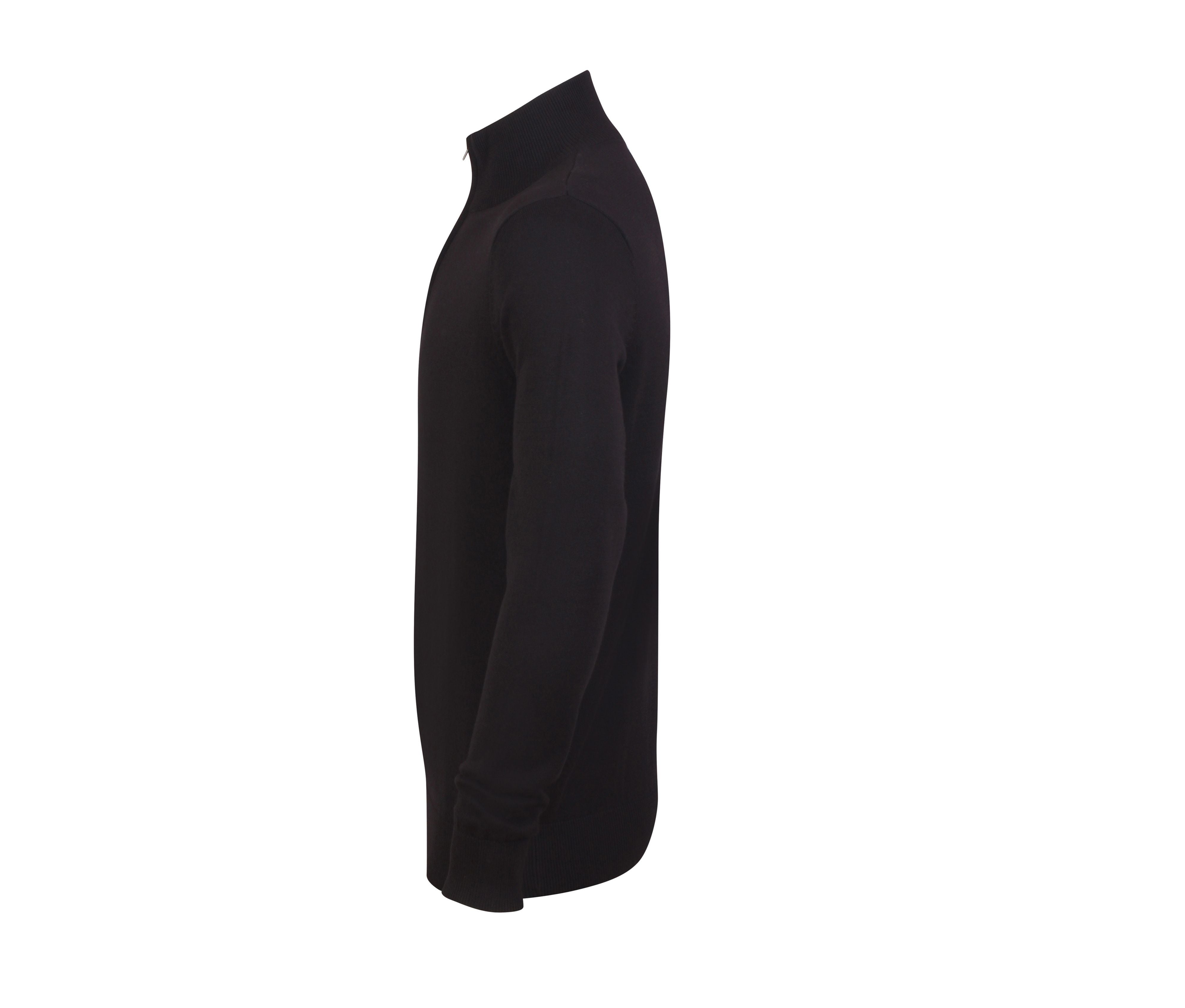 Pull Col Zippé - Black