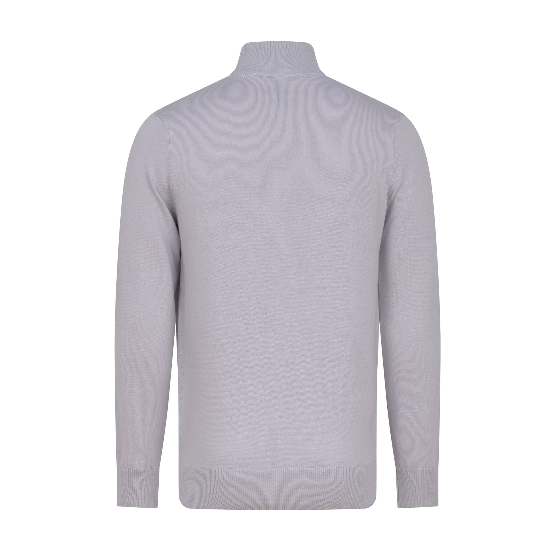 Pull Col Zippé - Light Heather