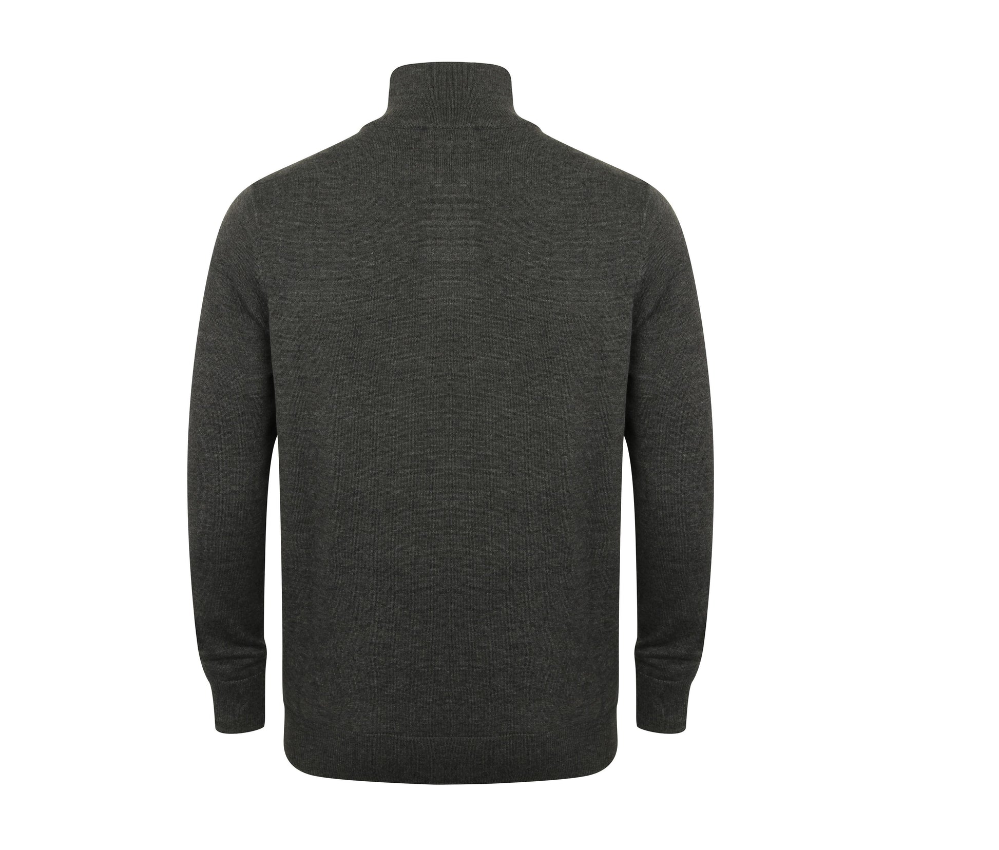 Pull Col Zippé - Grey Marl