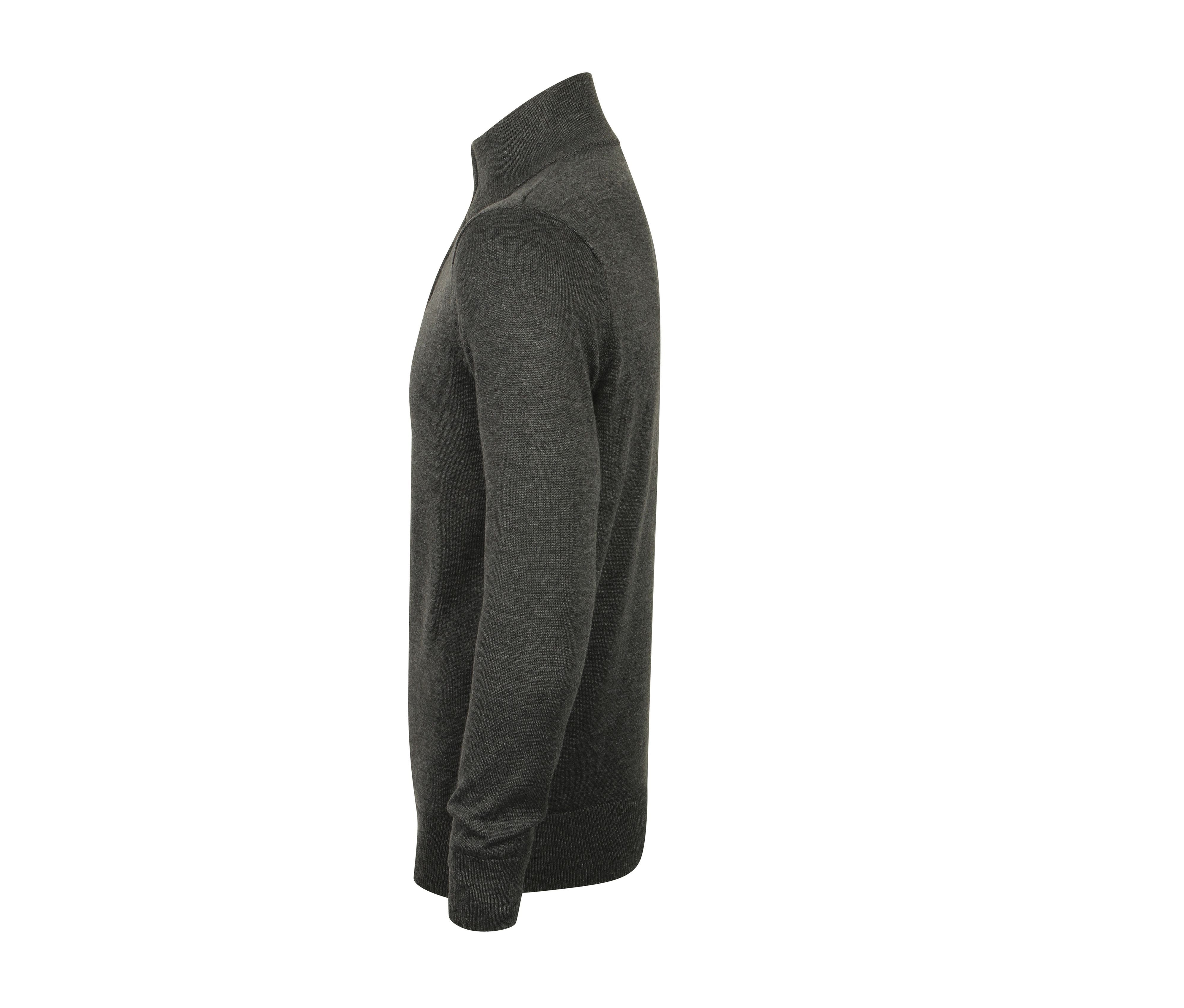Pull Col Zippé - Grey Marl