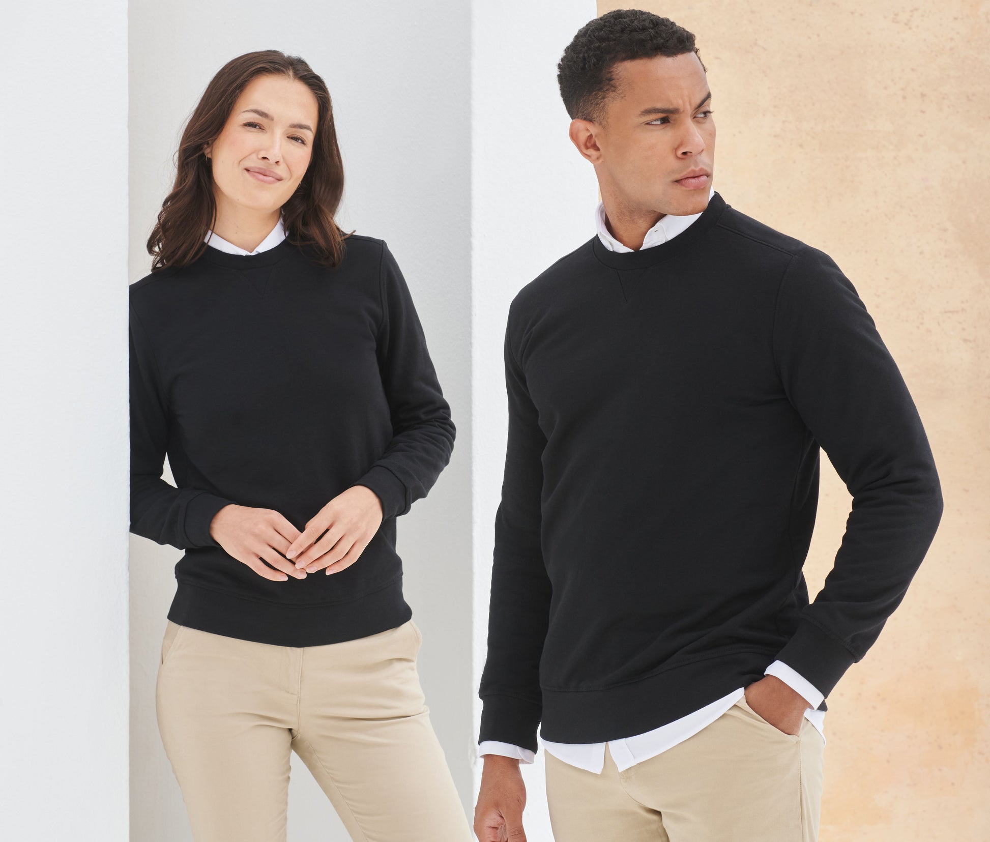 Sweat en coton et polyester recyclés