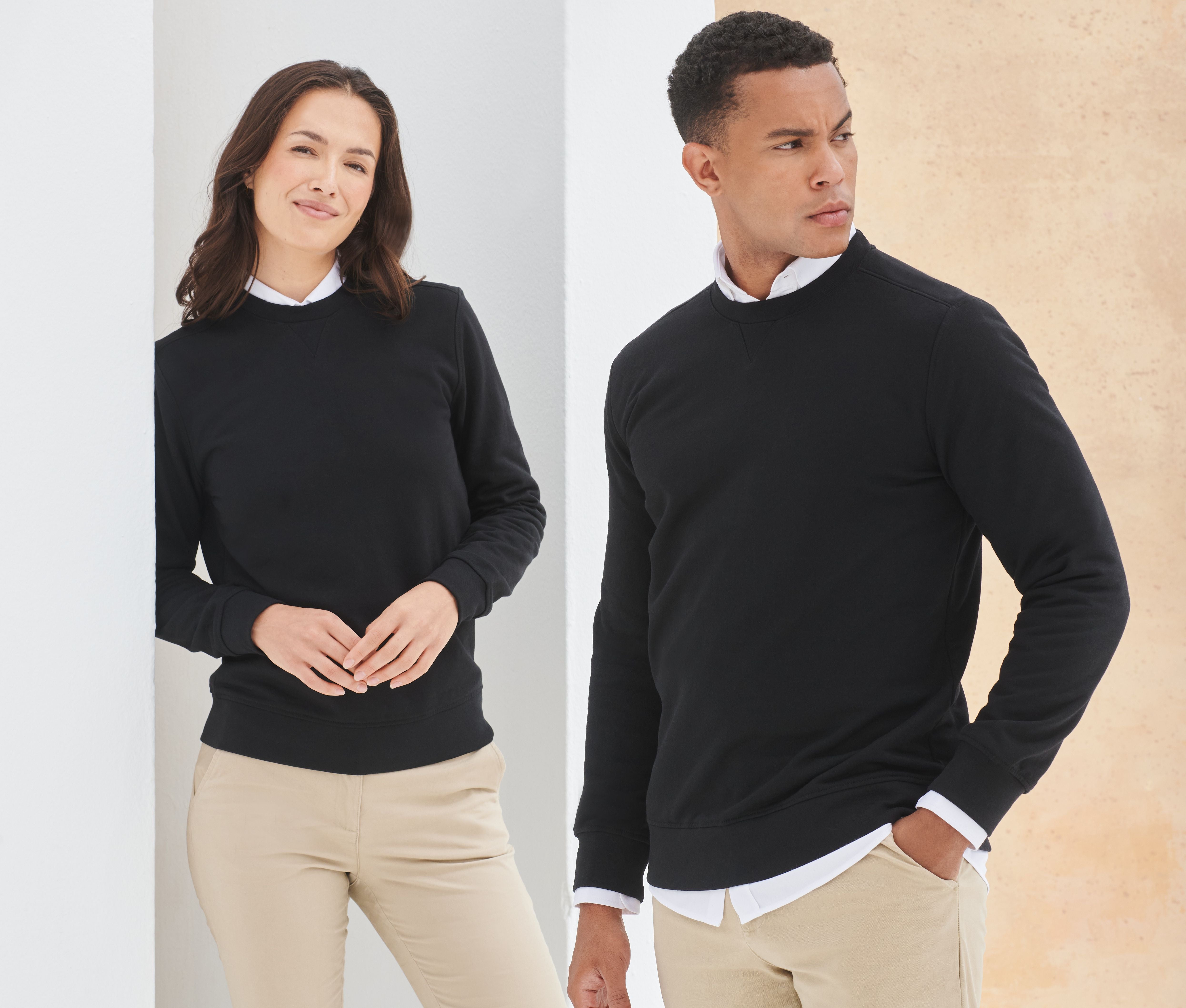 Sweat en coton et polyester recyclés