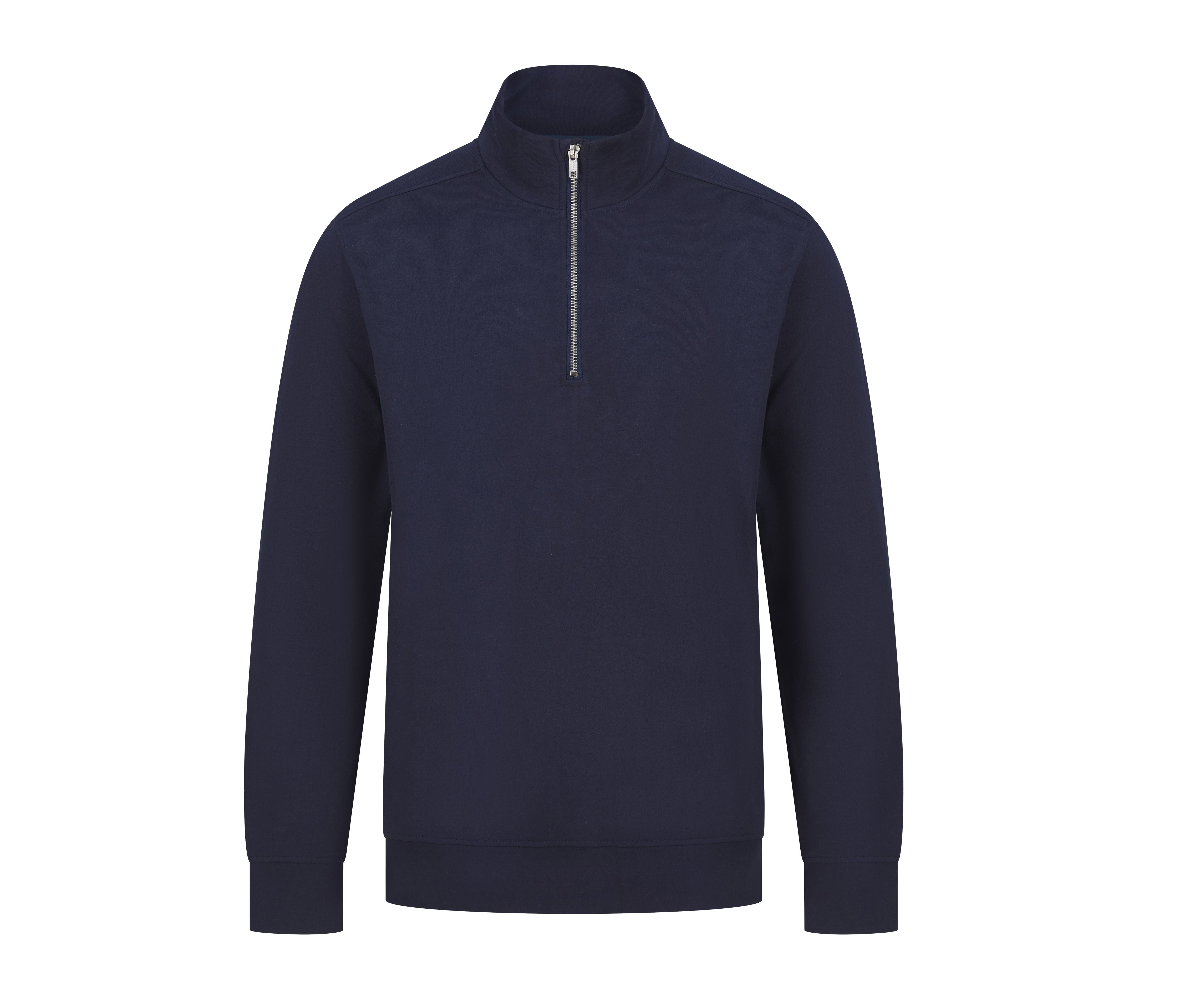 Sweatshirt 1/4 de Zip. Col Montant - Navy