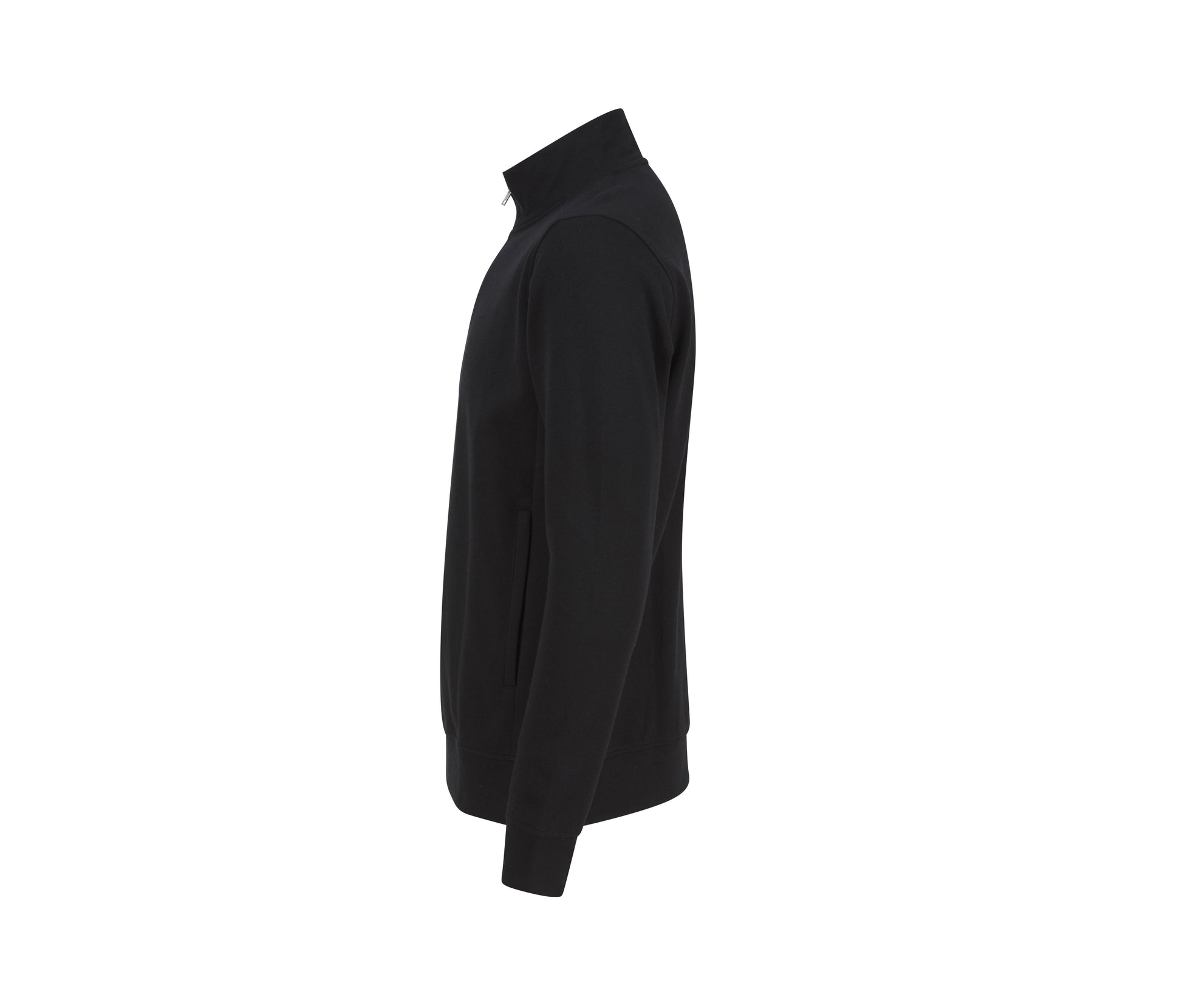 Sweatshirt 1/4 de Zip. Col Montant - Black