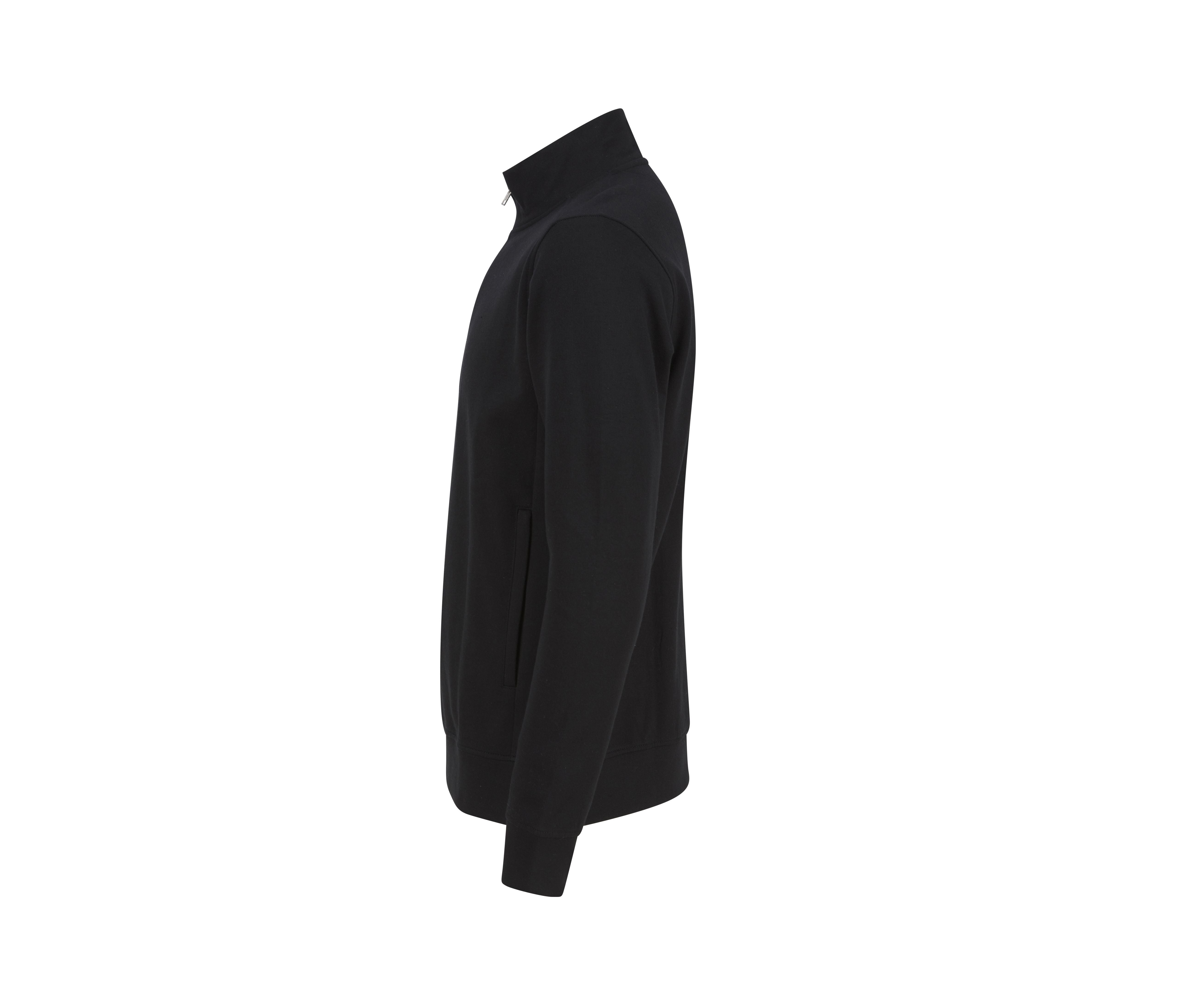 Sweatshirt 1/4 de Zip. Col Montant - Black
