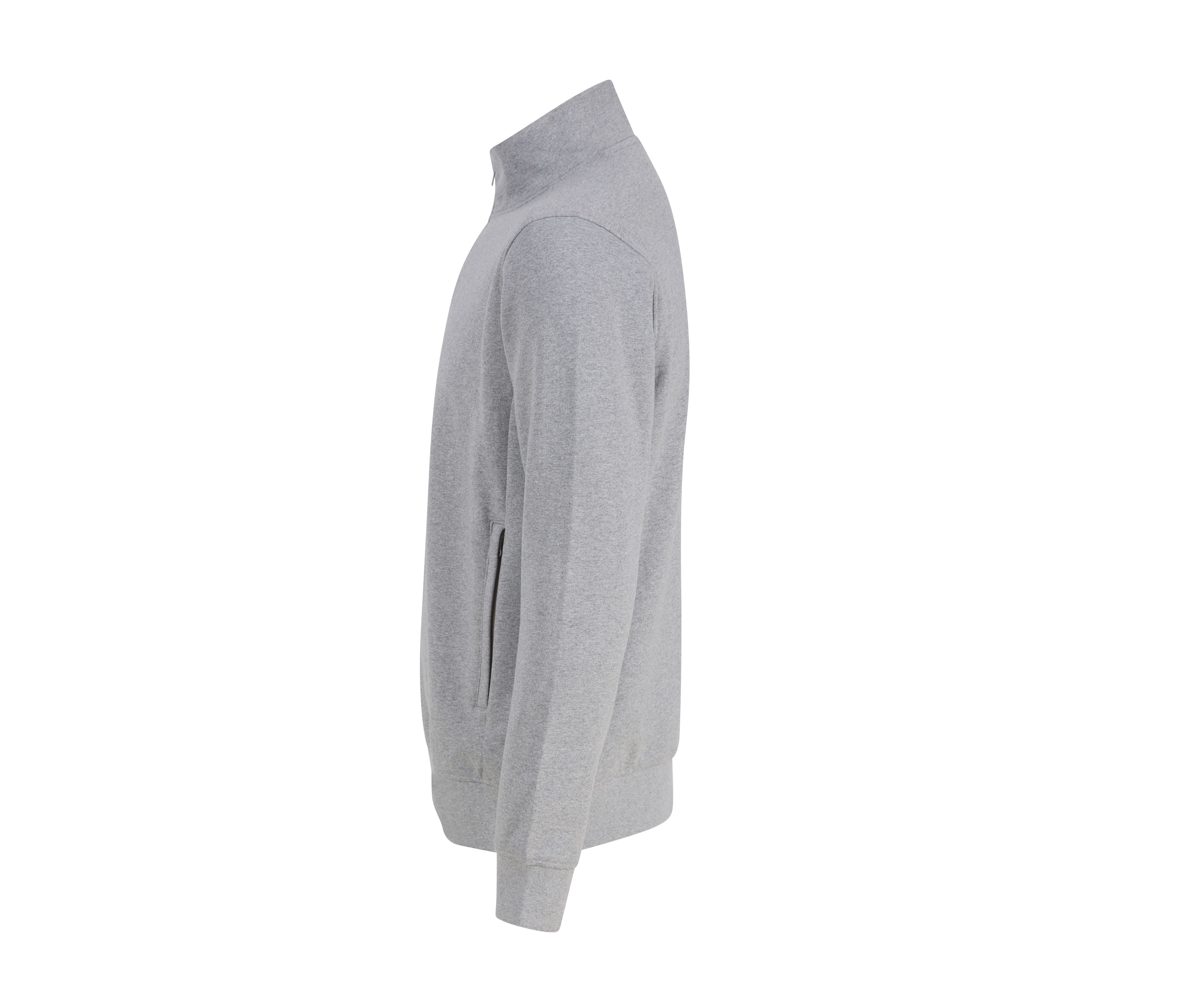 Sweatshirt 1/4 de Zip. Col Montant - Heather Grey