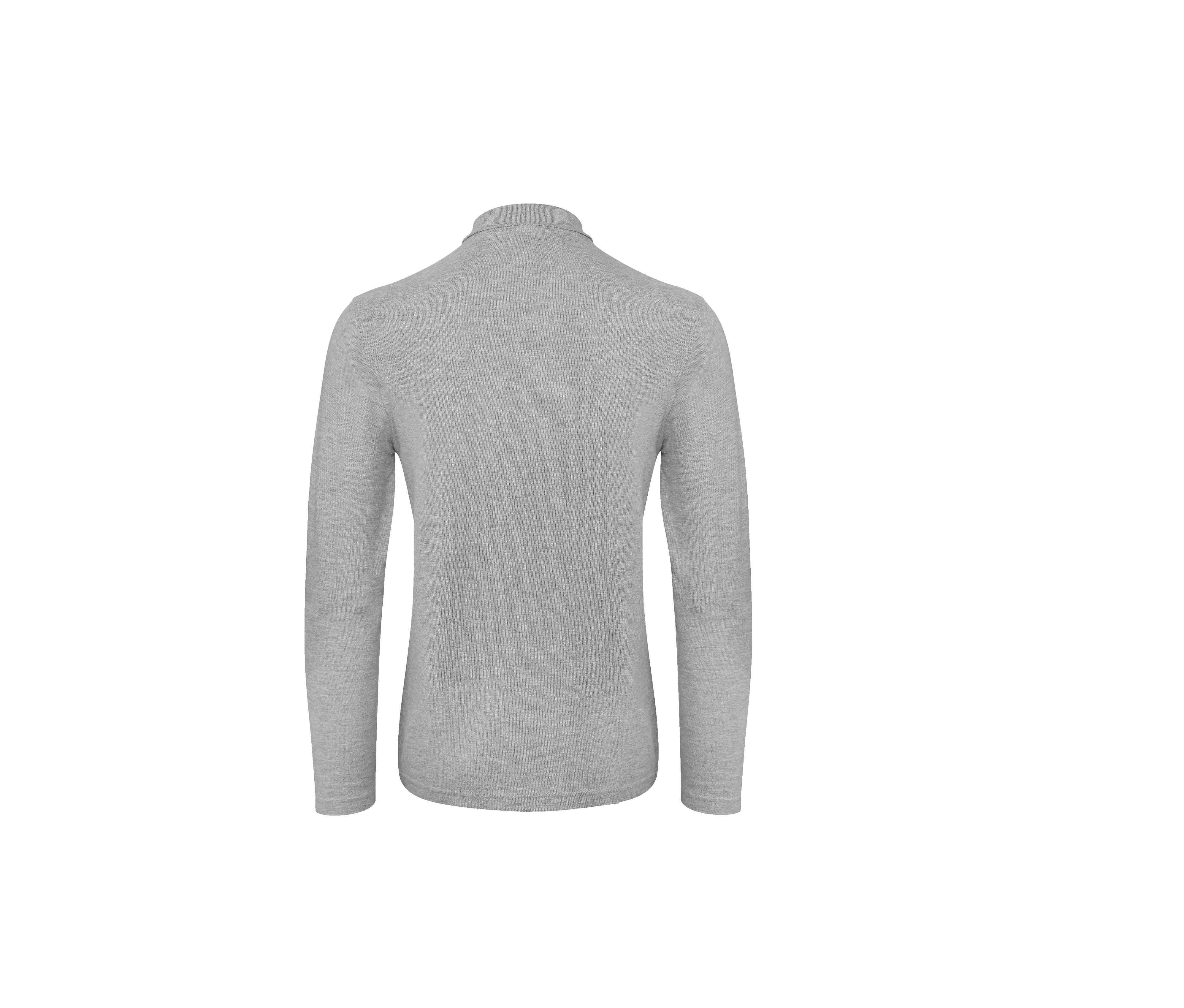 Polo Manches Longues Homme - Heather Grey