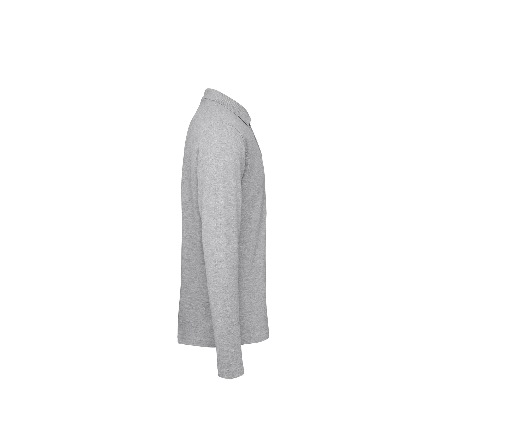 Polo Manches Longues Homme - Heather Grey