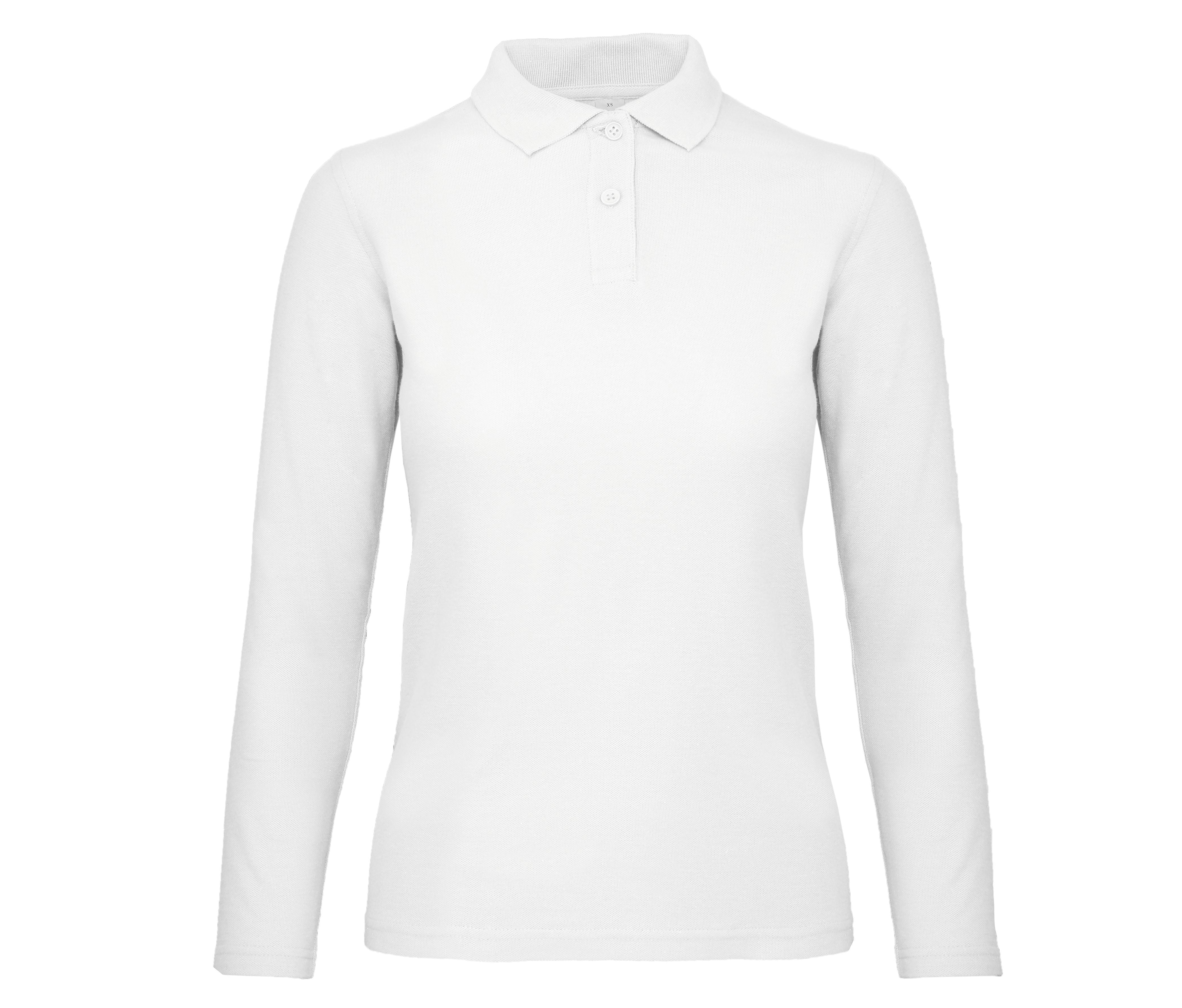 Polo Manches Longues Femme - White