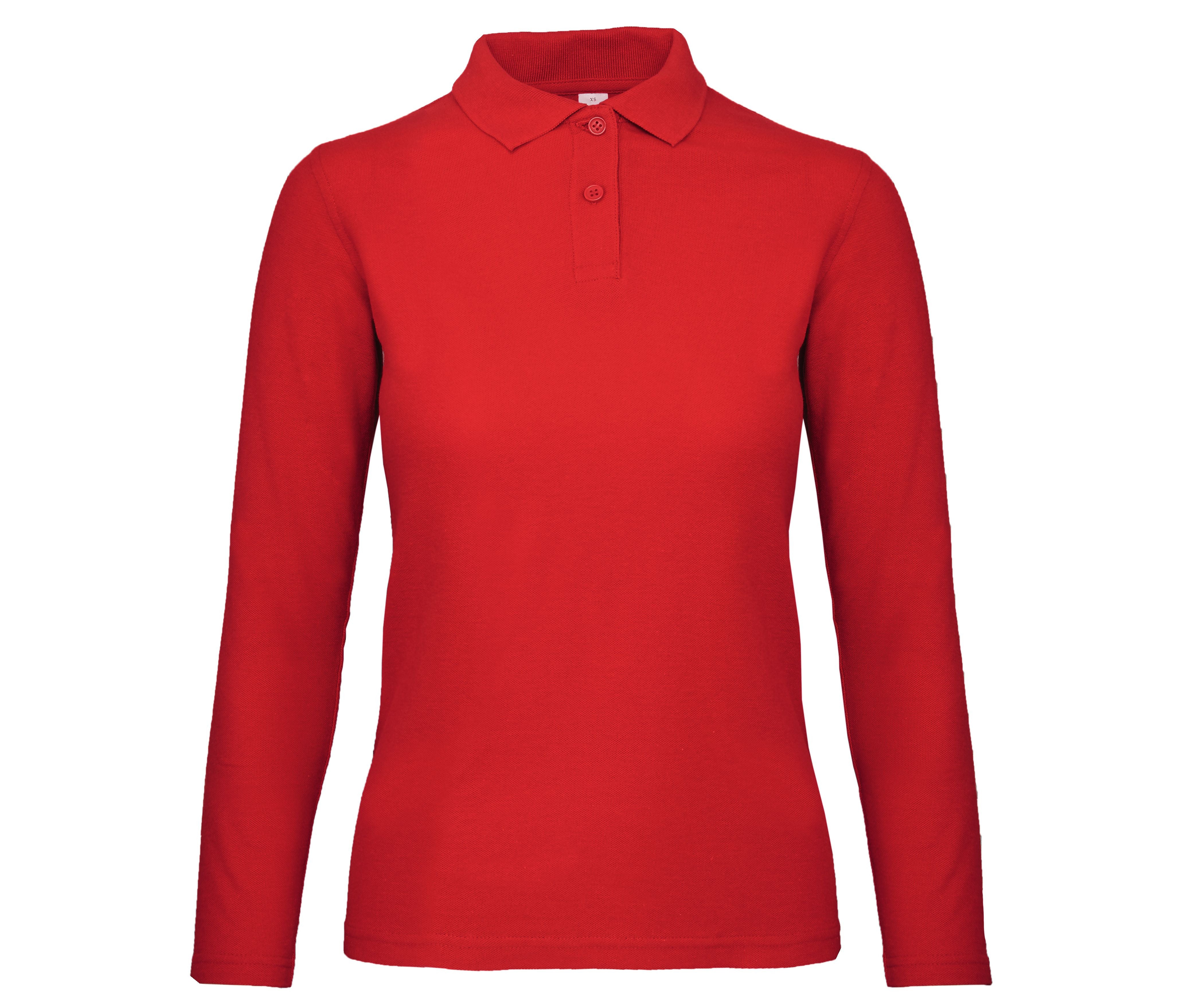 Polo Manches Longues Femme - Red