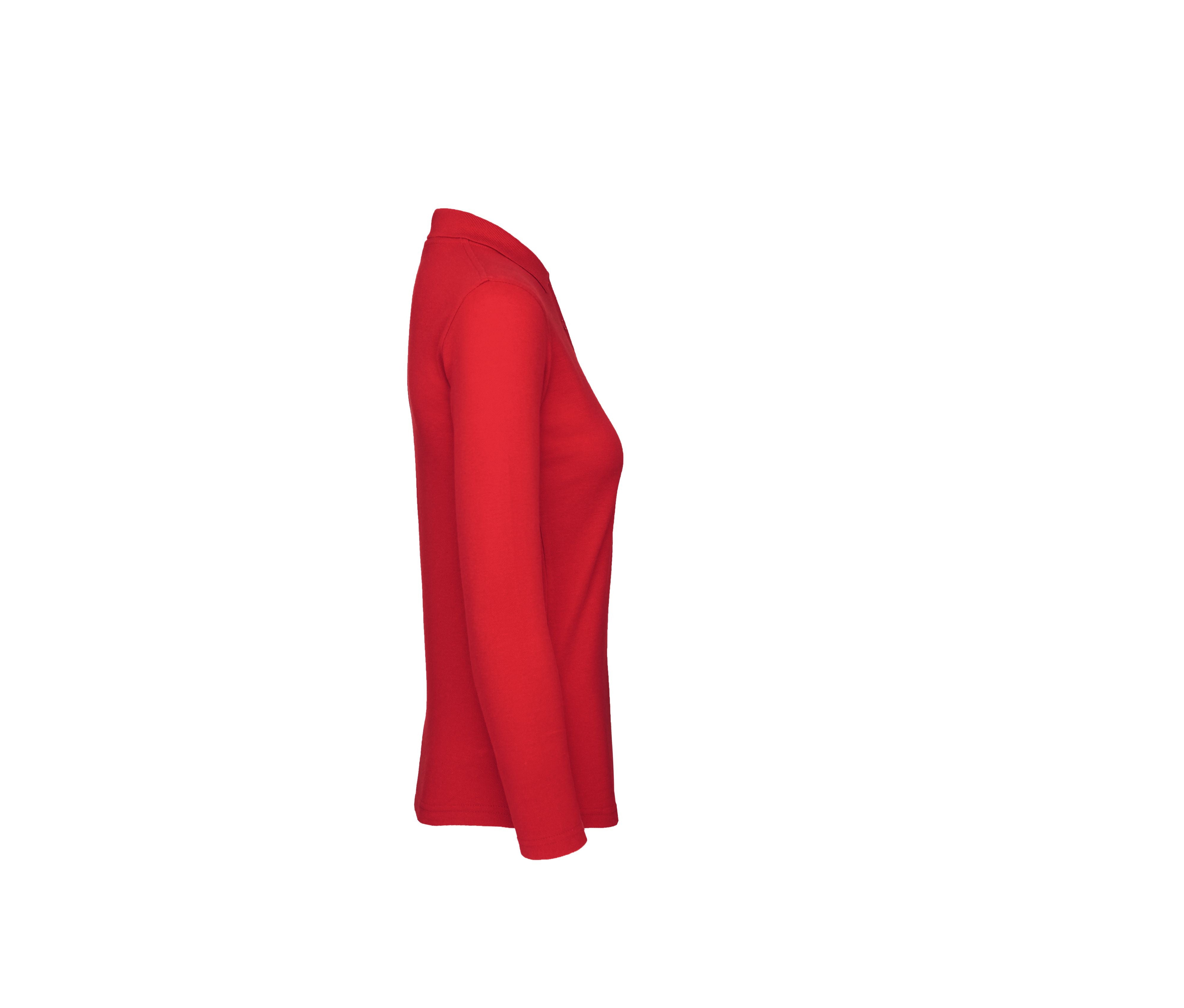 Polo Manches Longues Femme - Red