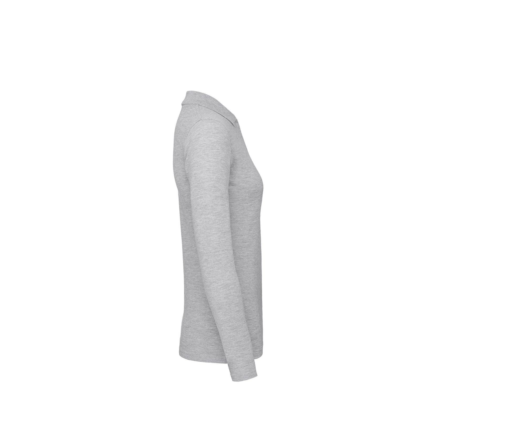Polo Manches Longues Femme - Heather Grey