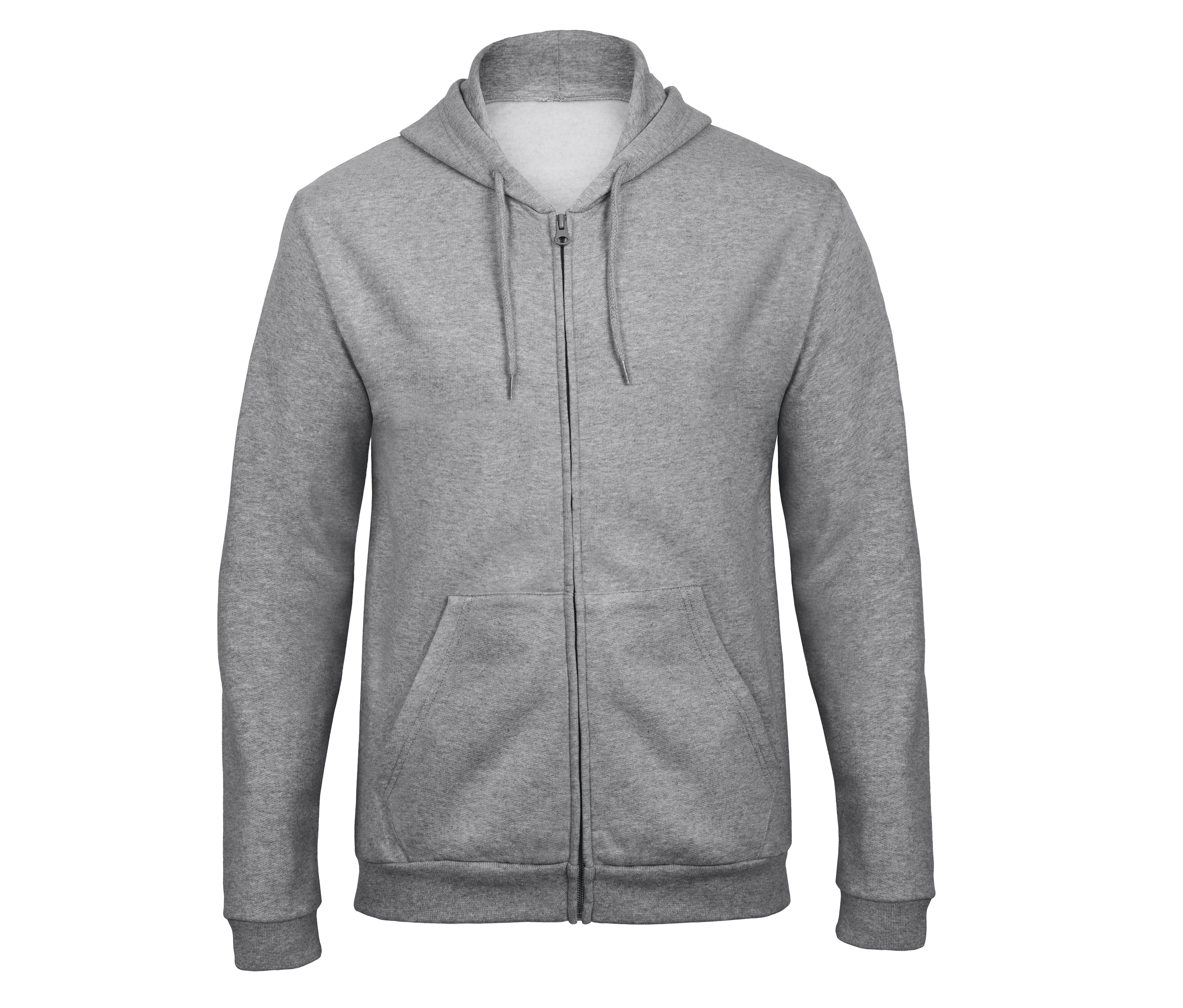 Sweat Id.205 Grand Zip Capuche - Heather Grey