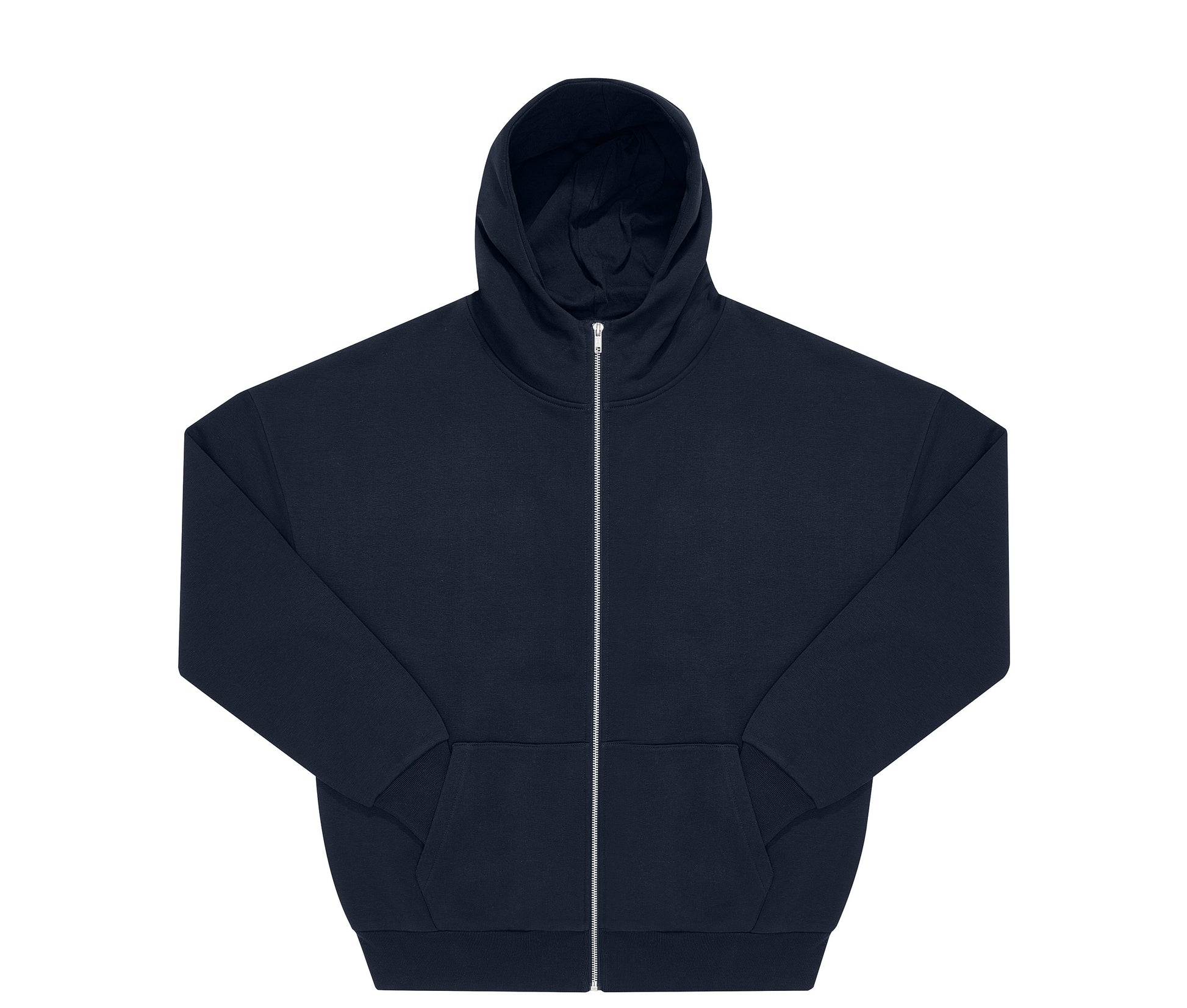 Sweat Zippé à Capuche Unisexe - Navy