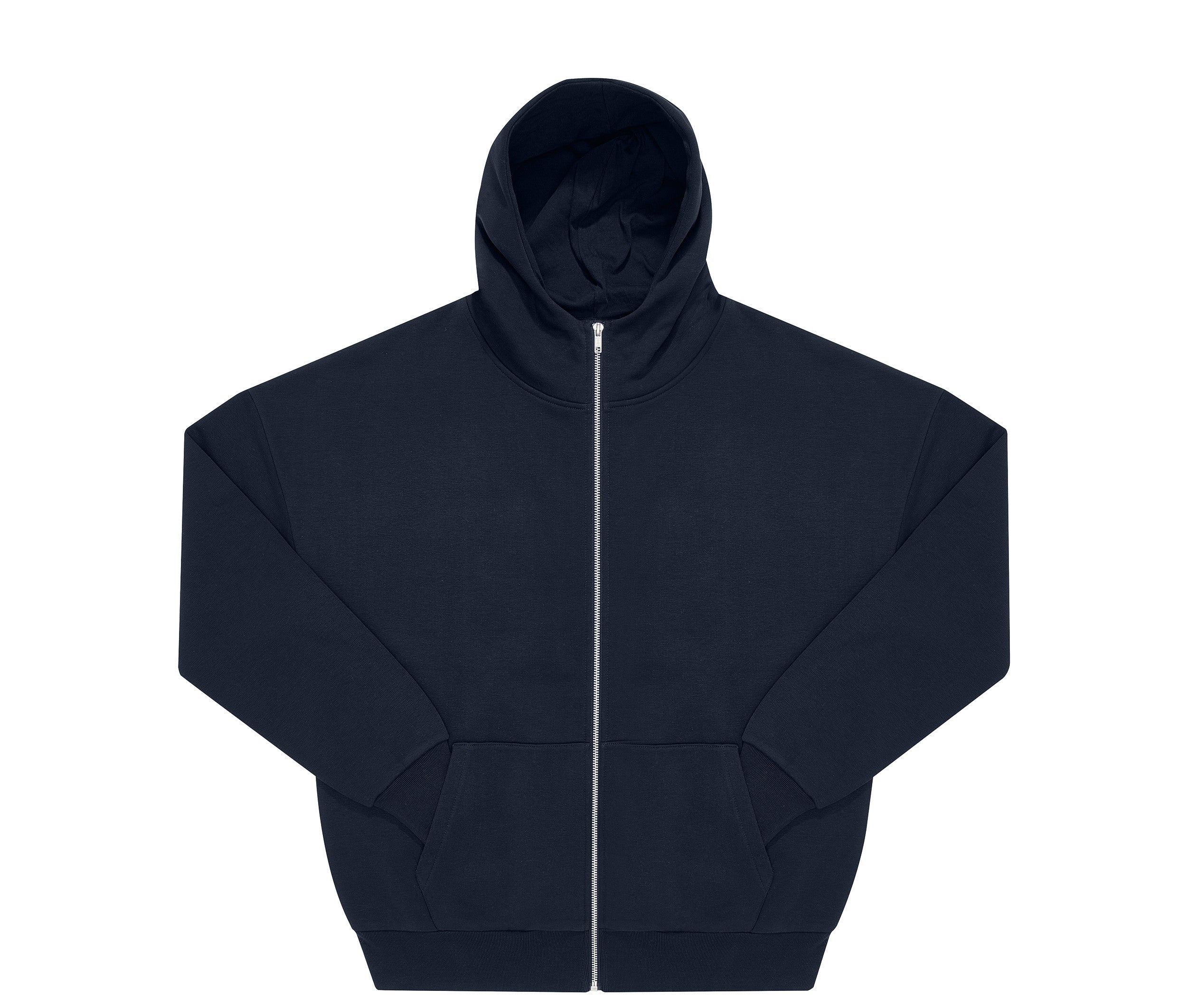 Sweat Zippé à Capuche Unisexe - Navy