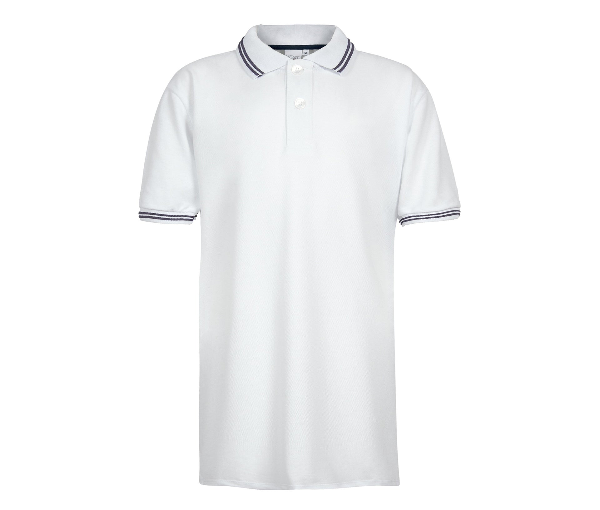 Polo Manches Courtes - White/navy