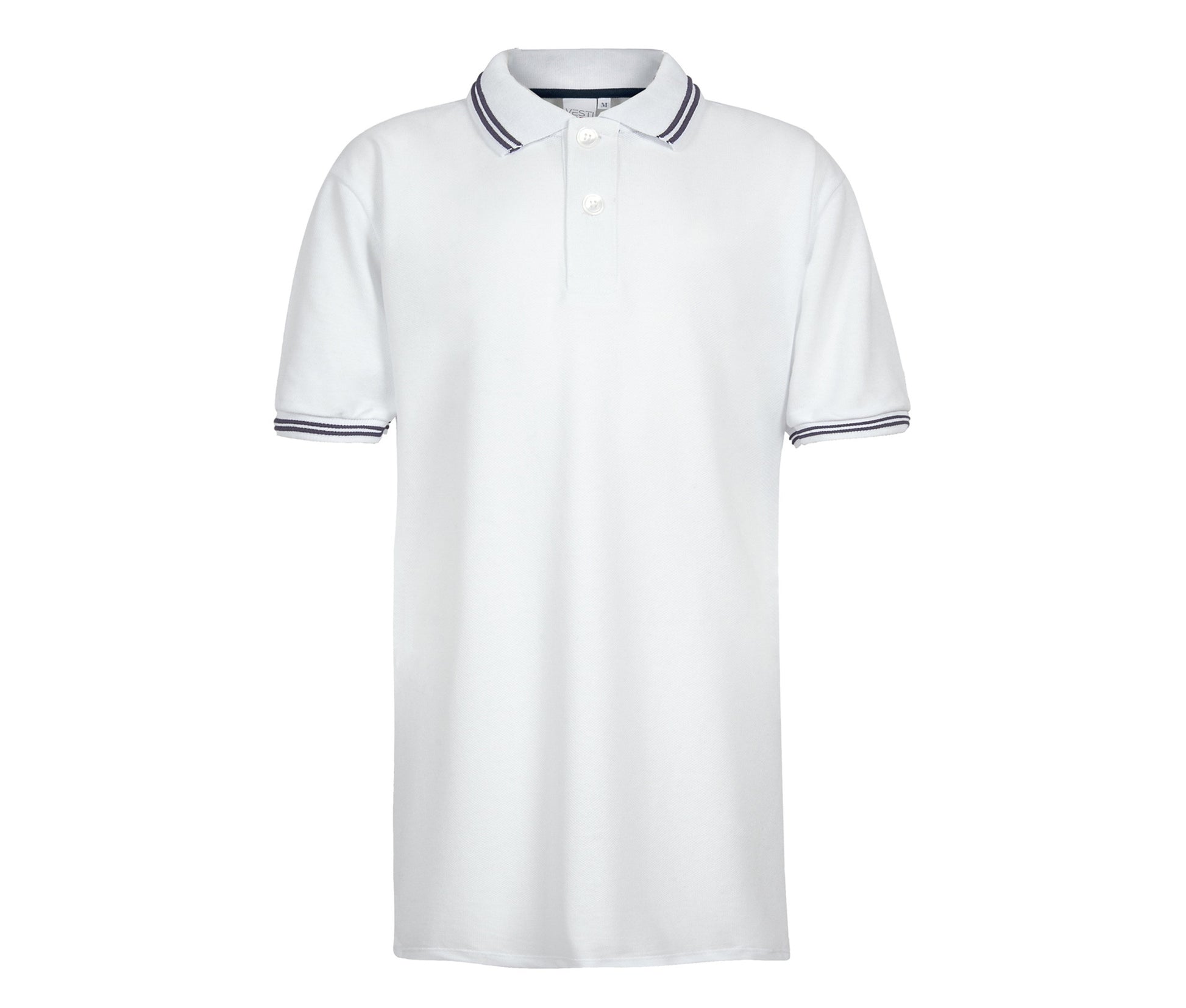 Polo Manches Courtes - White/navy