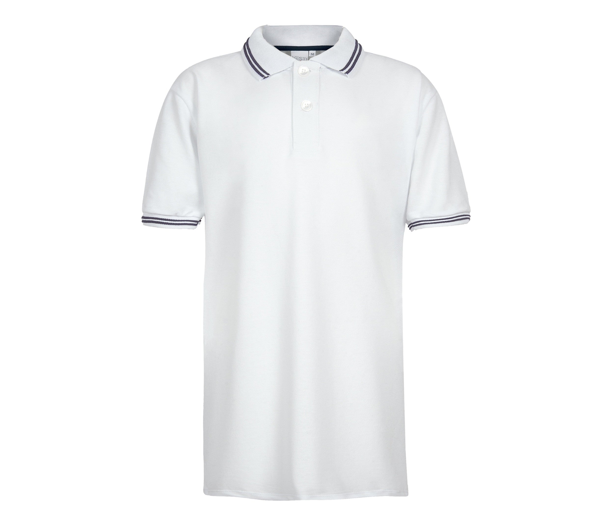 Polo Manches Courtes - White/navy