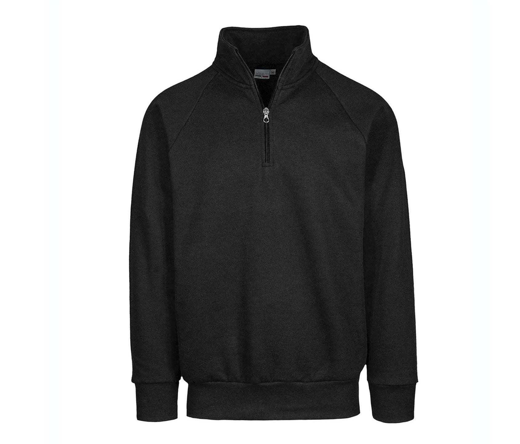 Sweat Col Zippé - Black