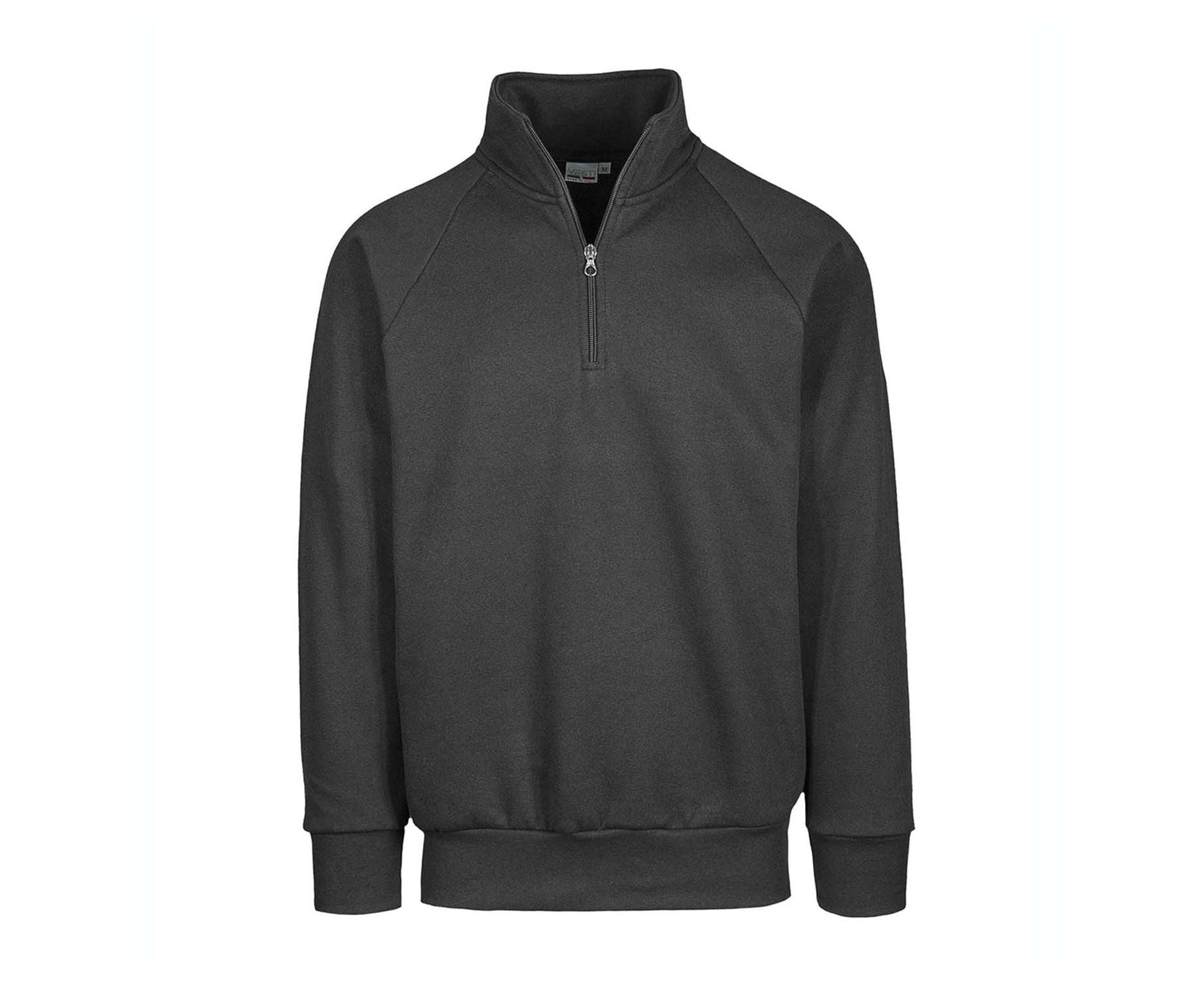 Sweat Col Zippé - Dark Grey
