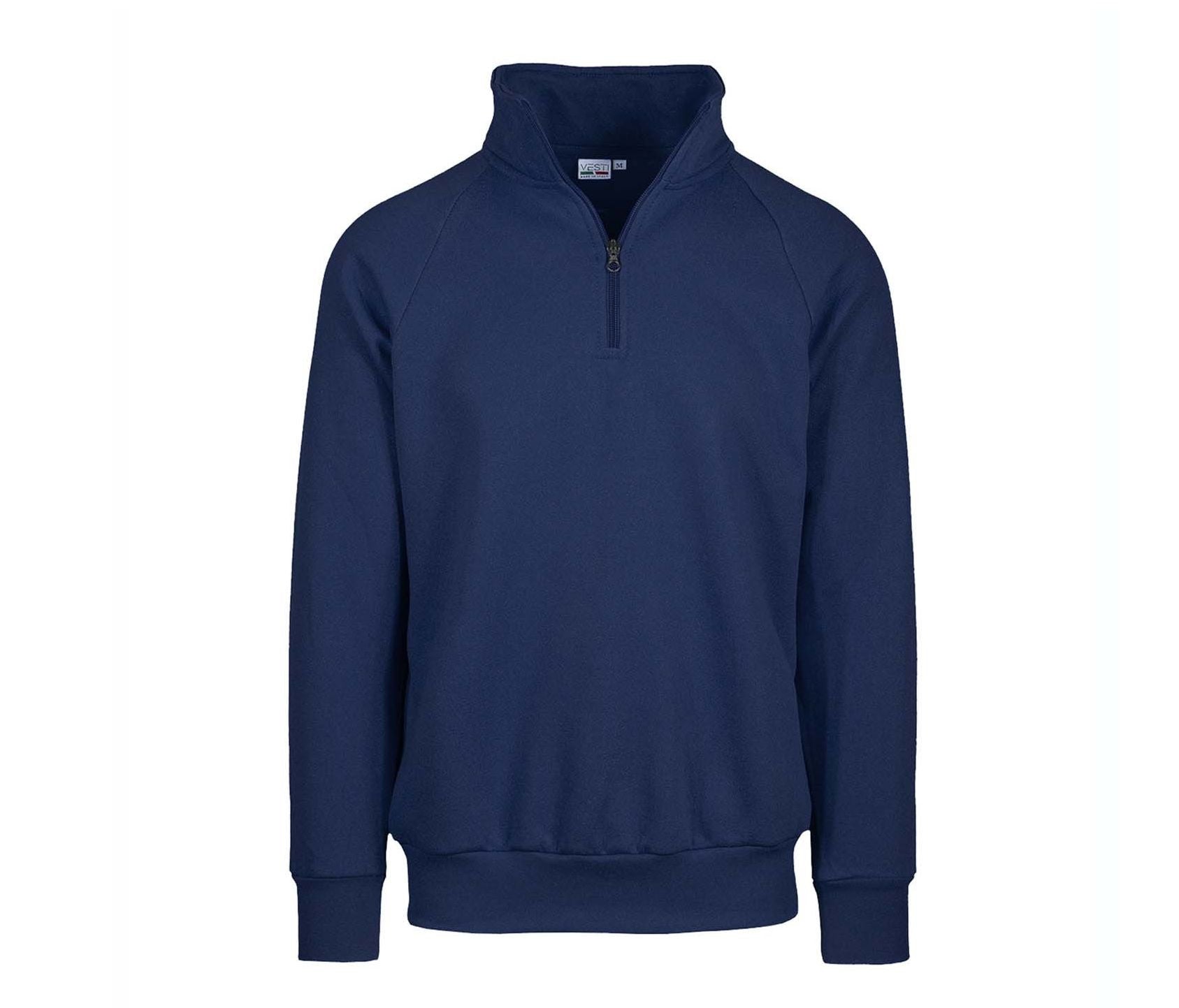 Sweat Col Zippé - Blue