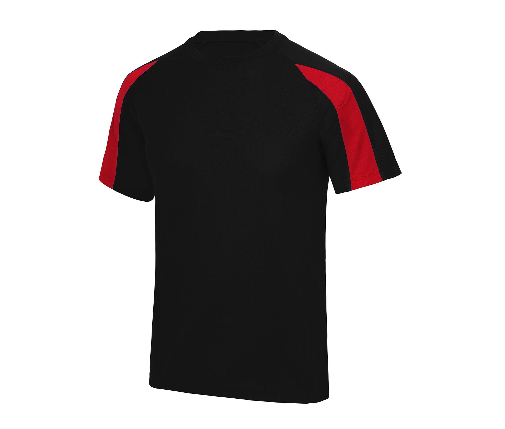 Tee-Shirt de Sport Contrasté - Jet Black/fire Red