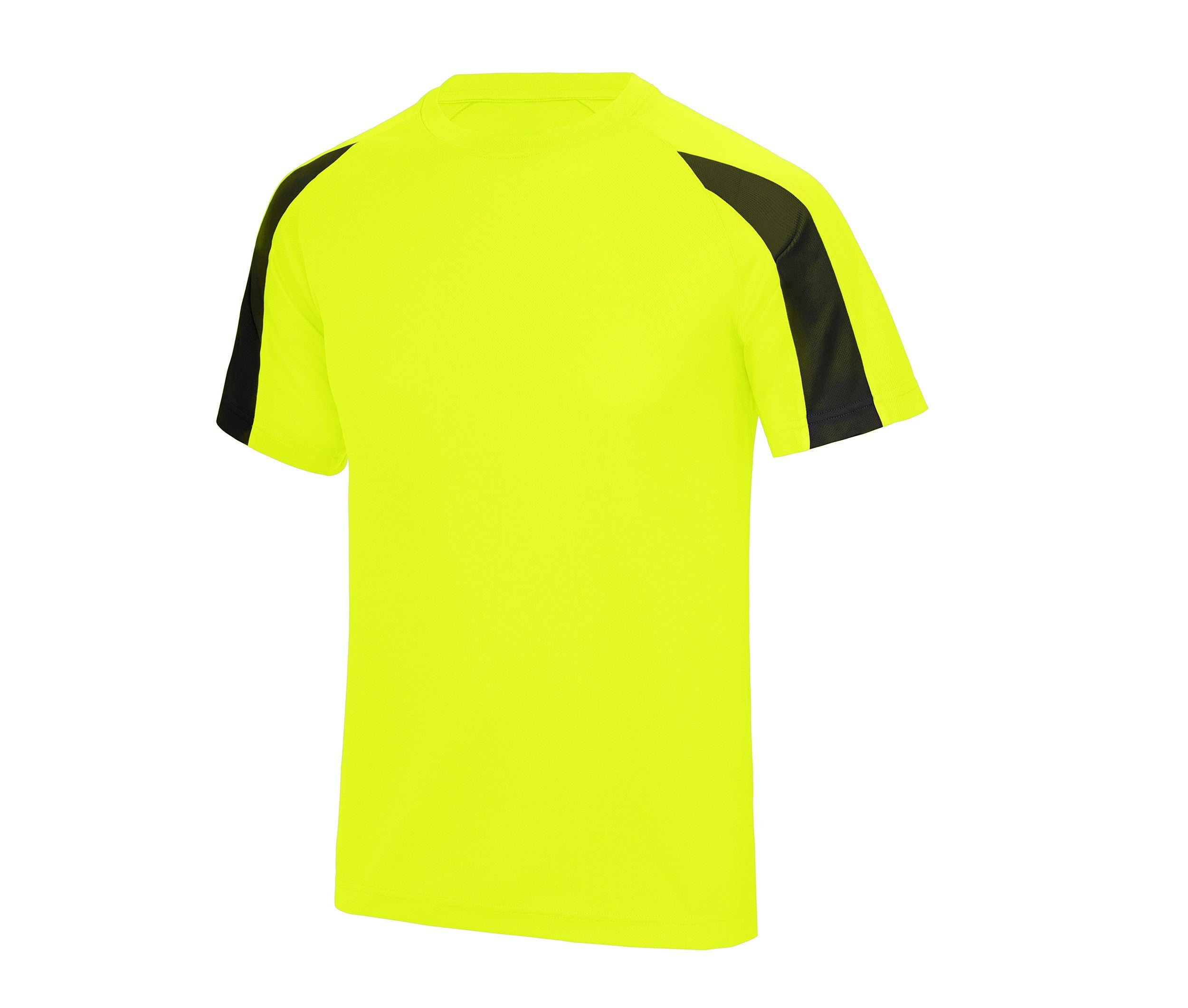 Tee-Shirt de Sport Contrasté Neoteric™ - Electric Yellow/jet Black
