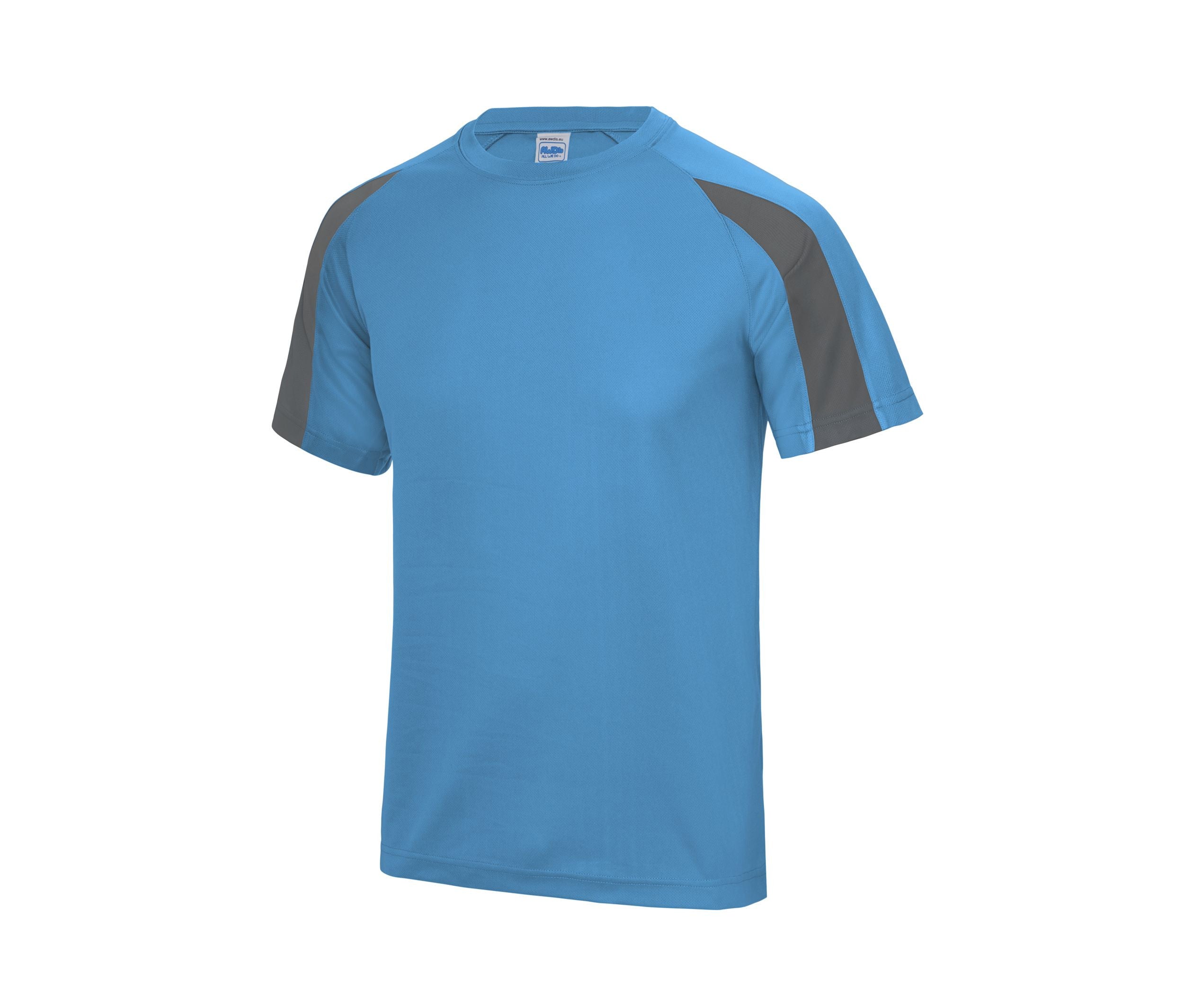 Tee-Shirt de Sport Contrasté Neoteric™ - Sapphire Blue / Charcoal