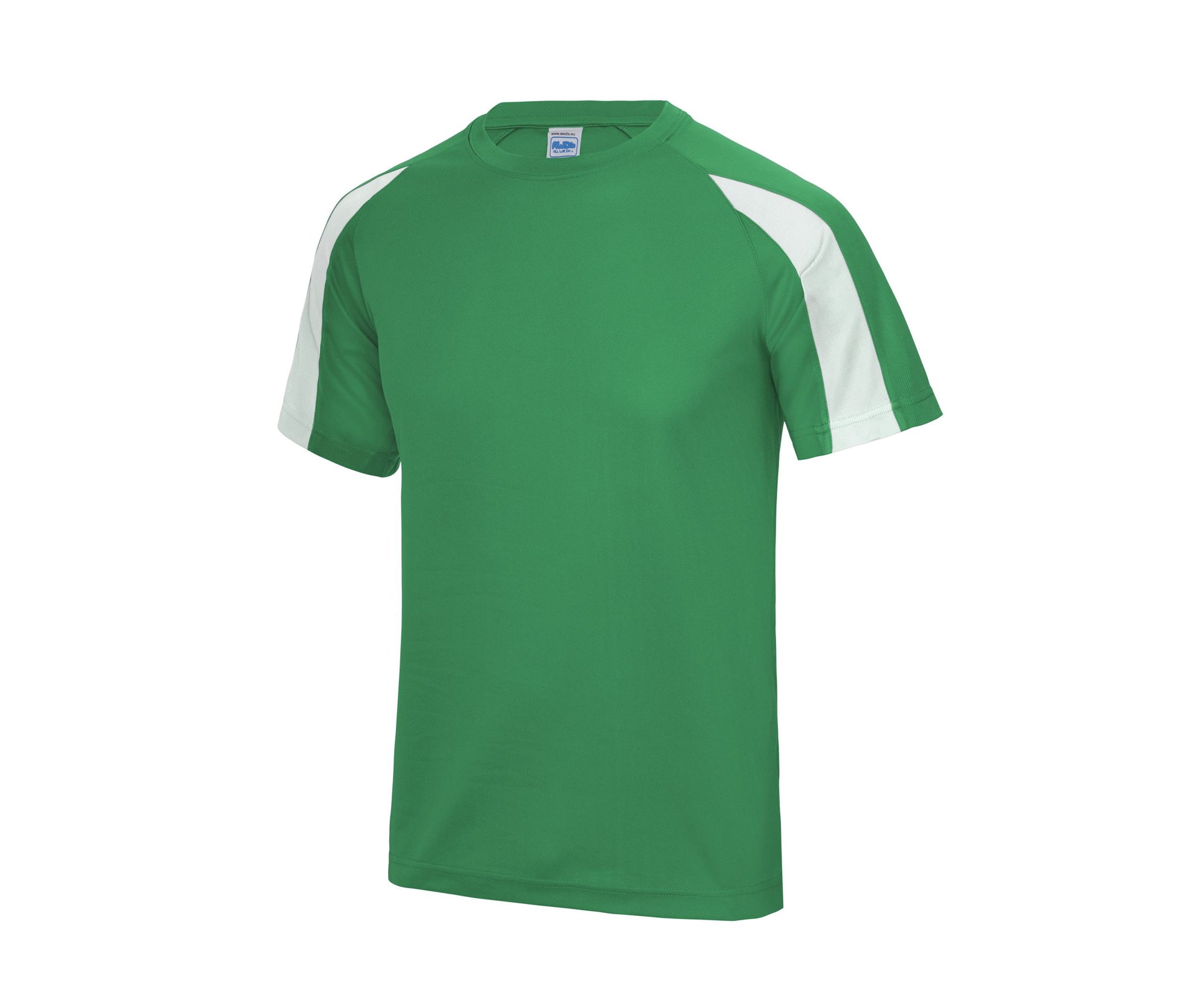 Tee-Shirt de Sport Contrasté Neoteric™ - Kelly Green / Arctic White