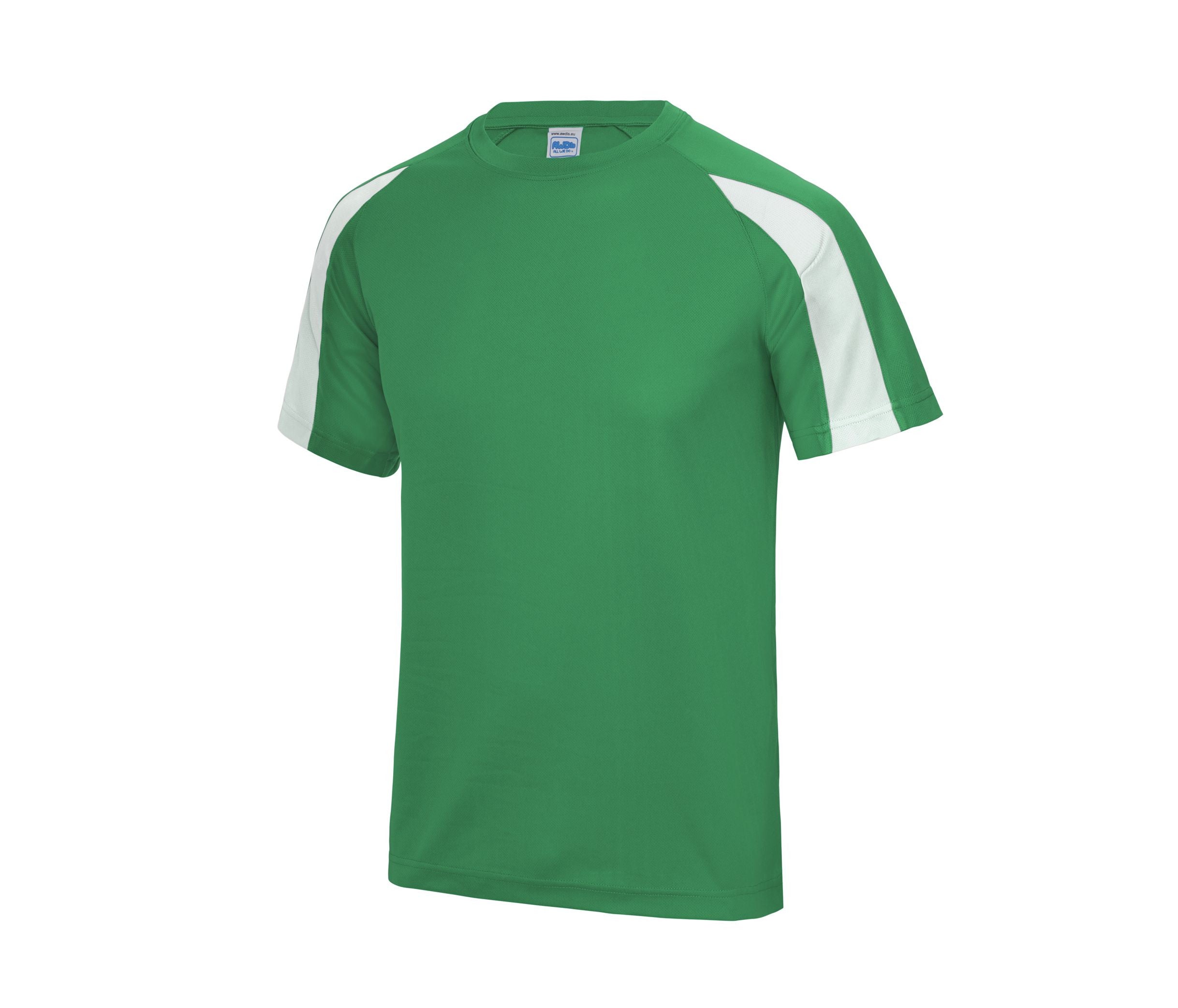 Tee-Shirt de Sport Contrasté Neoteric™ - Kelly Green / Arctic White