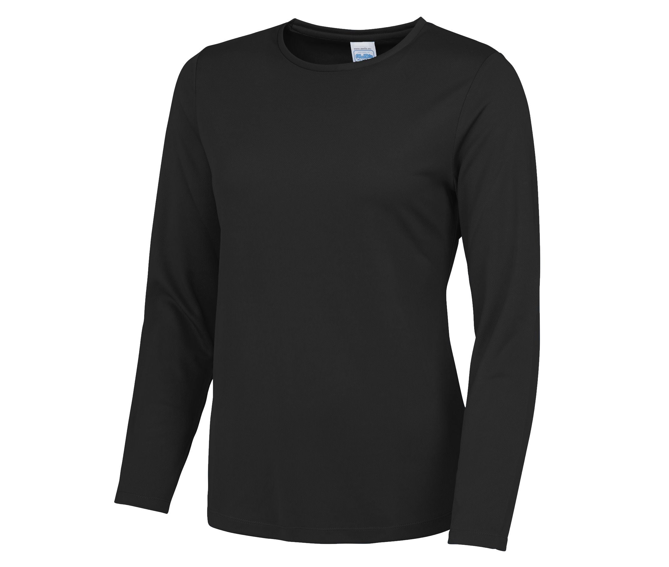 Tee-Shirt Femme Respirant Manches Longues Neoteric™ - Jet Black