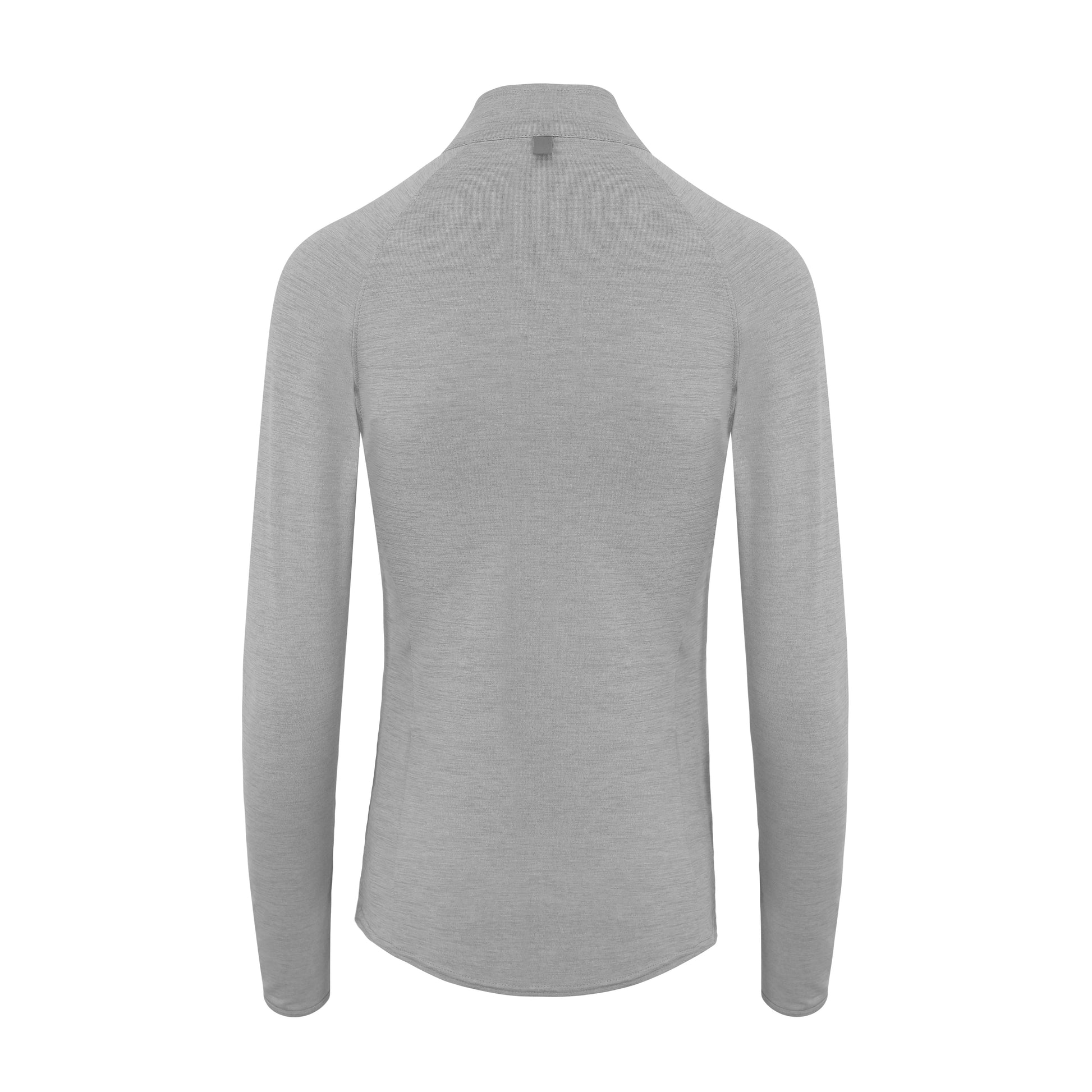 Tee-Shirt de Sport Col Zippé - Silver Grey