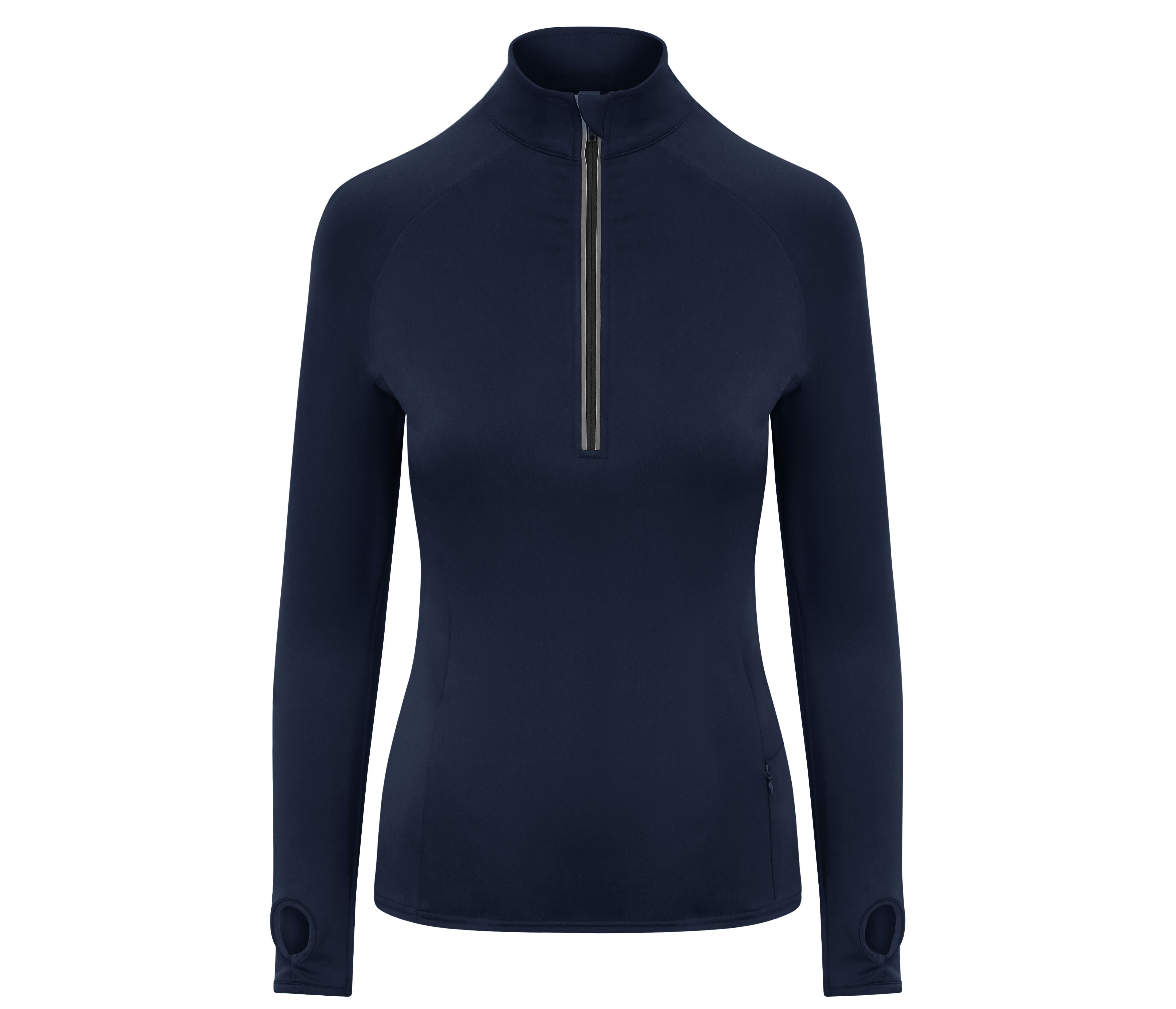 Tee-Shirt de Sport Femme Col Zippé - French Navy