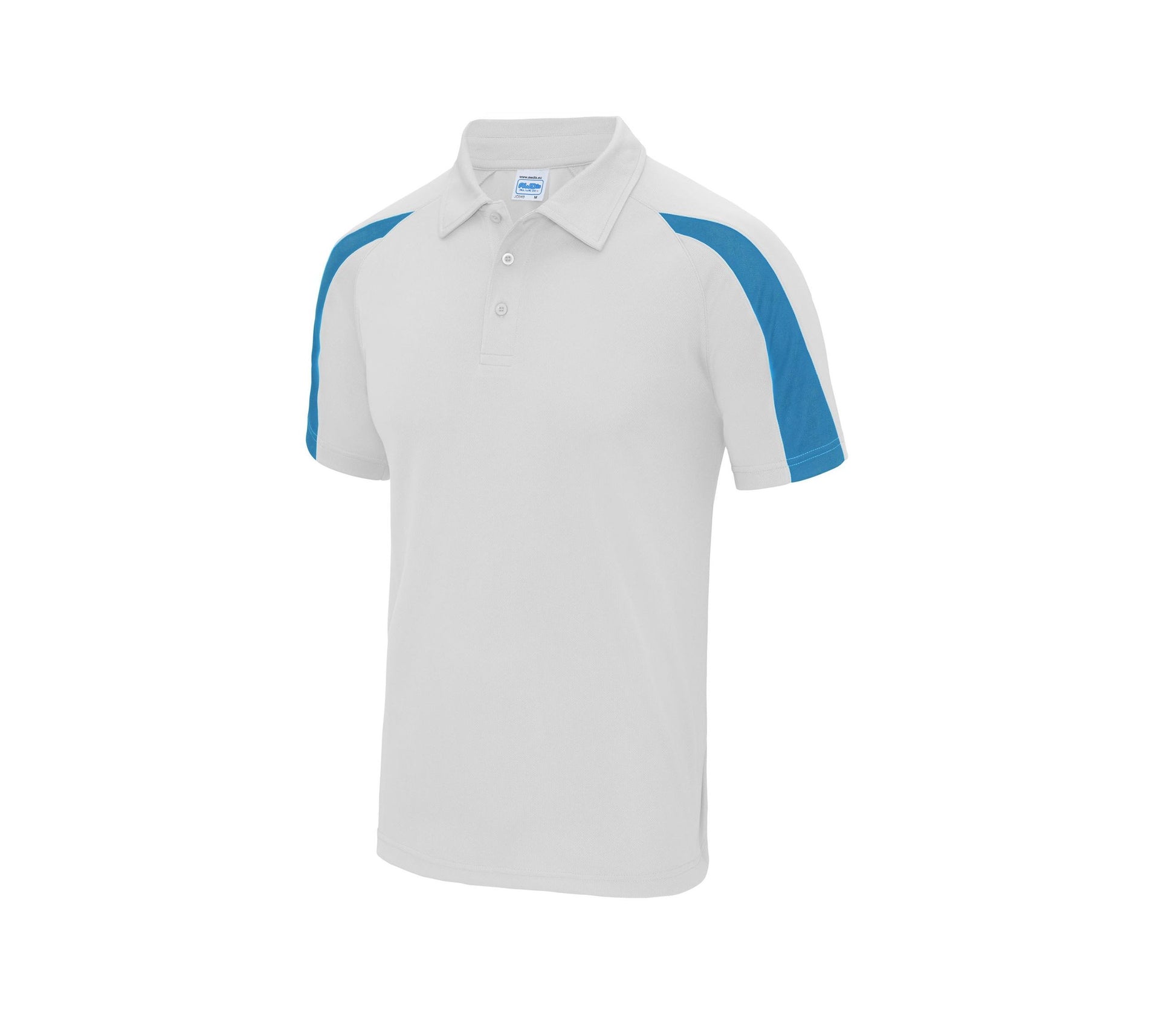 Polo de Sport Contrasté Neoteric™ - Arctic White / Sapphire Blue
