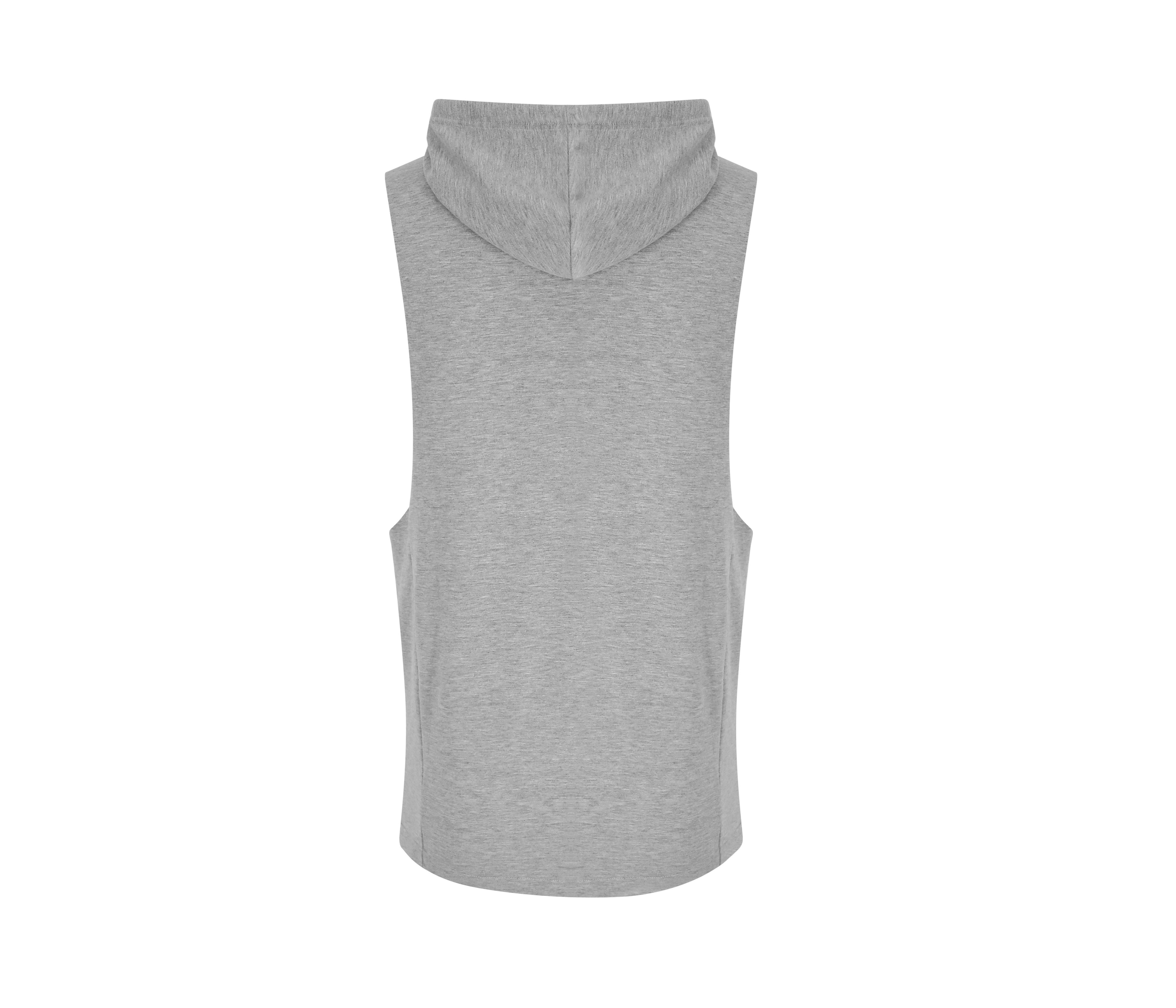 Sweat à Capuche Sans Manche - Sports Grey